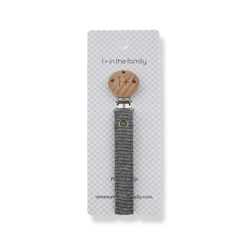 1 + in the Family - Schnullerkette "IVANA" | grey 1+ in the family