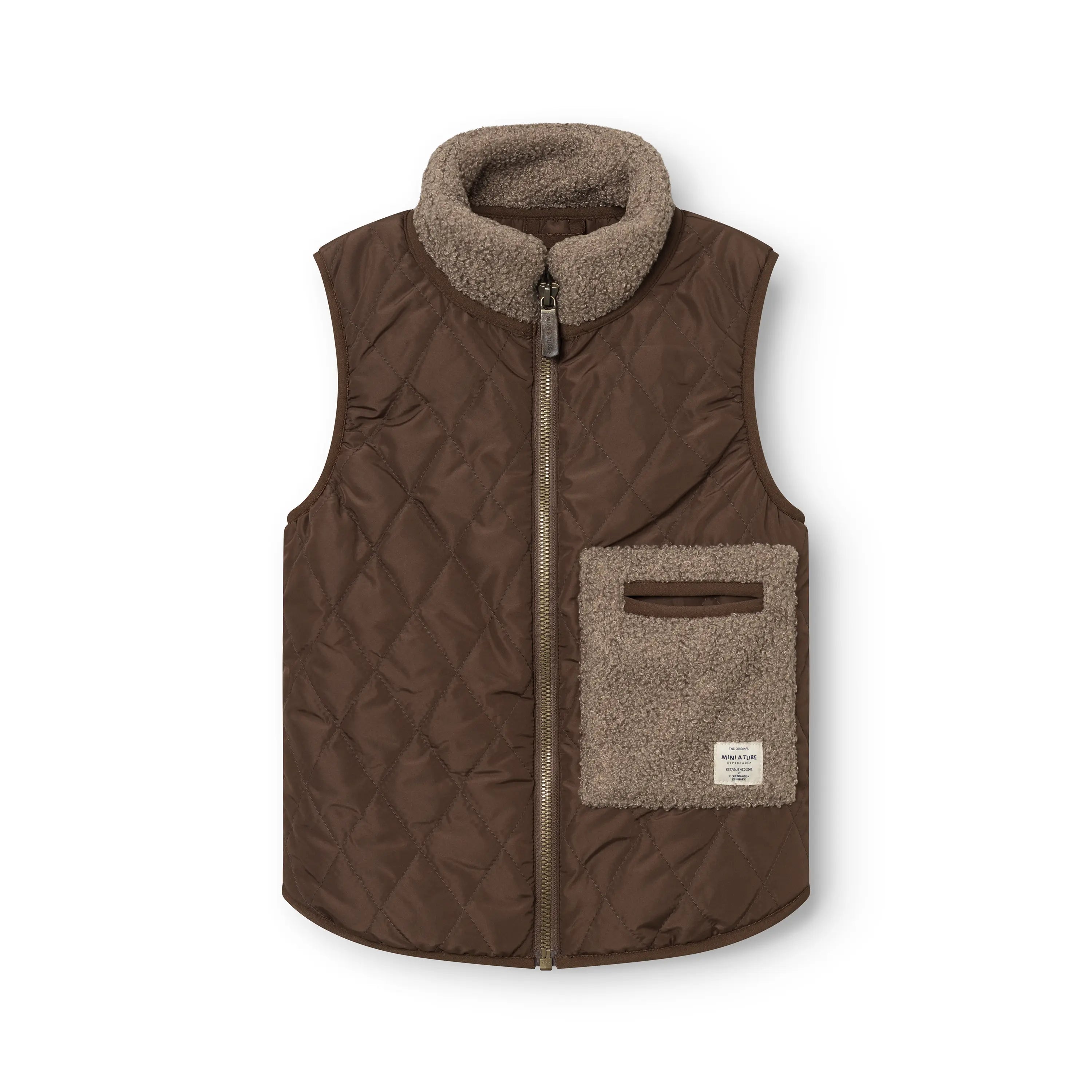 Mini A Ture - Thermo vest. "MATELIS thermo vest. GRS" | Chestnut brown