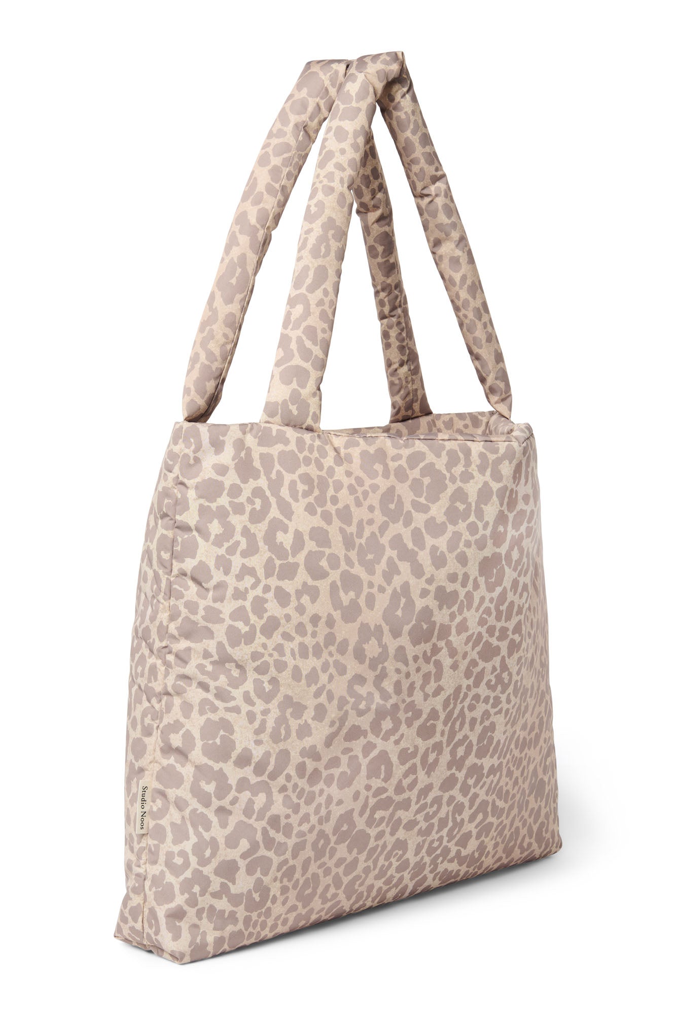Studio Noos - Tasche "Puffy Mom Bag" | beige leopard (tonal)
