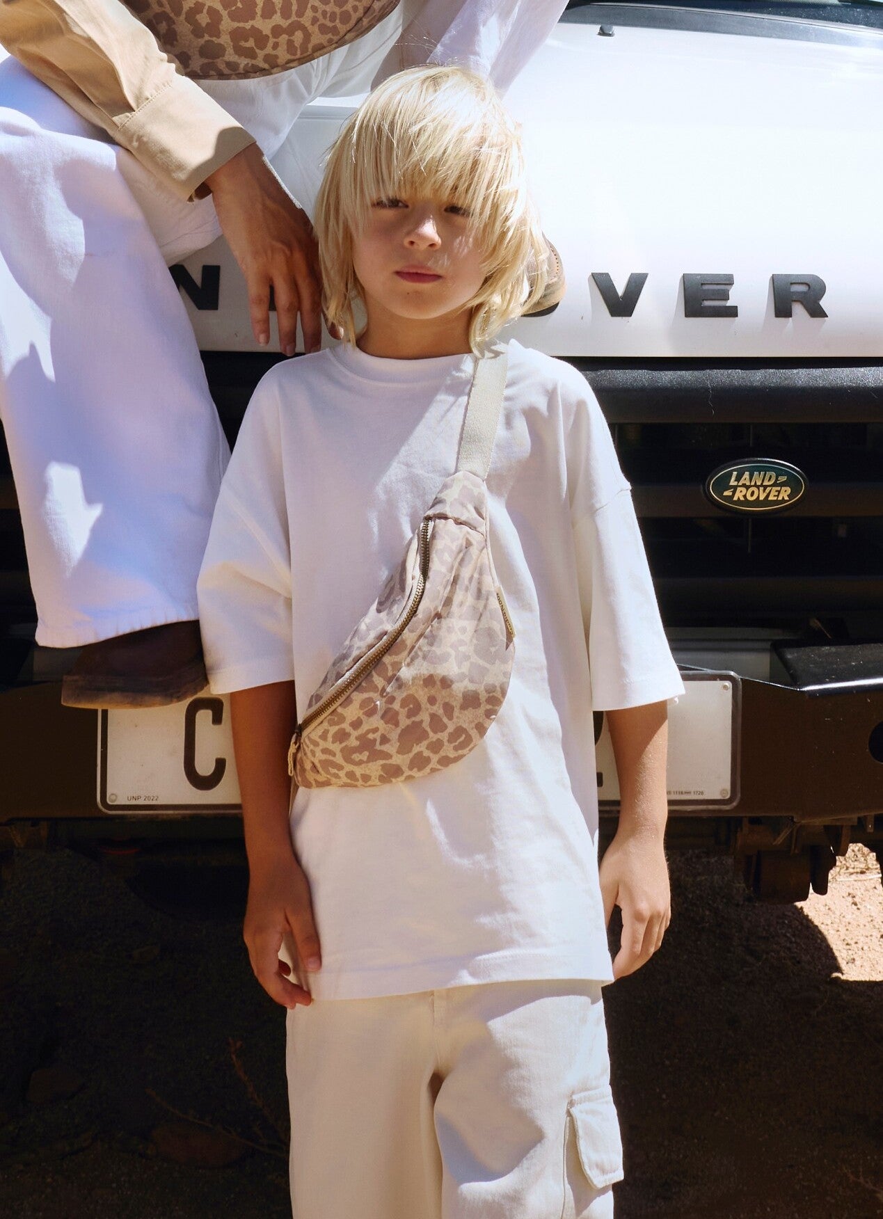 Studio Noos - Bauchtasche "Puffy Mini Fanny Pack" | beige leopard
