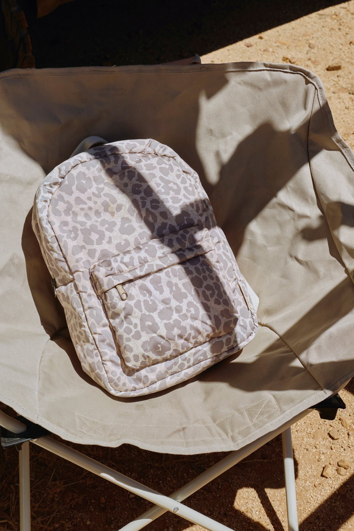 Studio Noos - Rucksack "Puffy Midi Backpack" | beige leopard