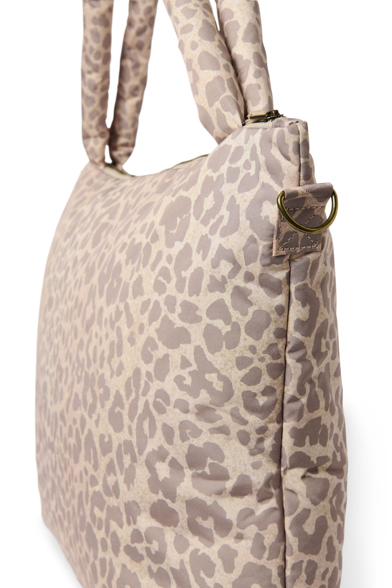 Studio Noos - Wickeltasche "Puffy Diaper Bag" | beige leopard