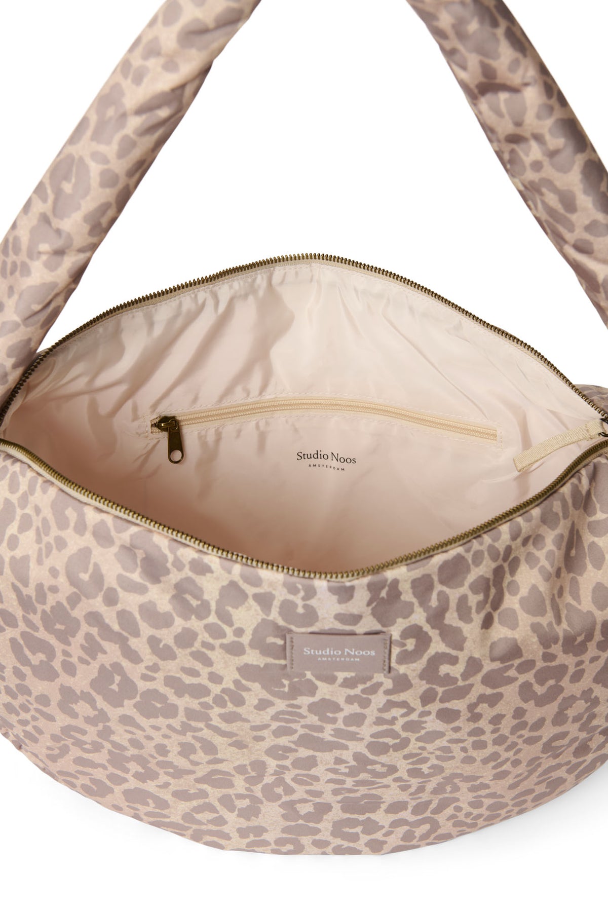 Studio Noos - Umhängetasche "Puffy Cross Body Bag" | beige leopard