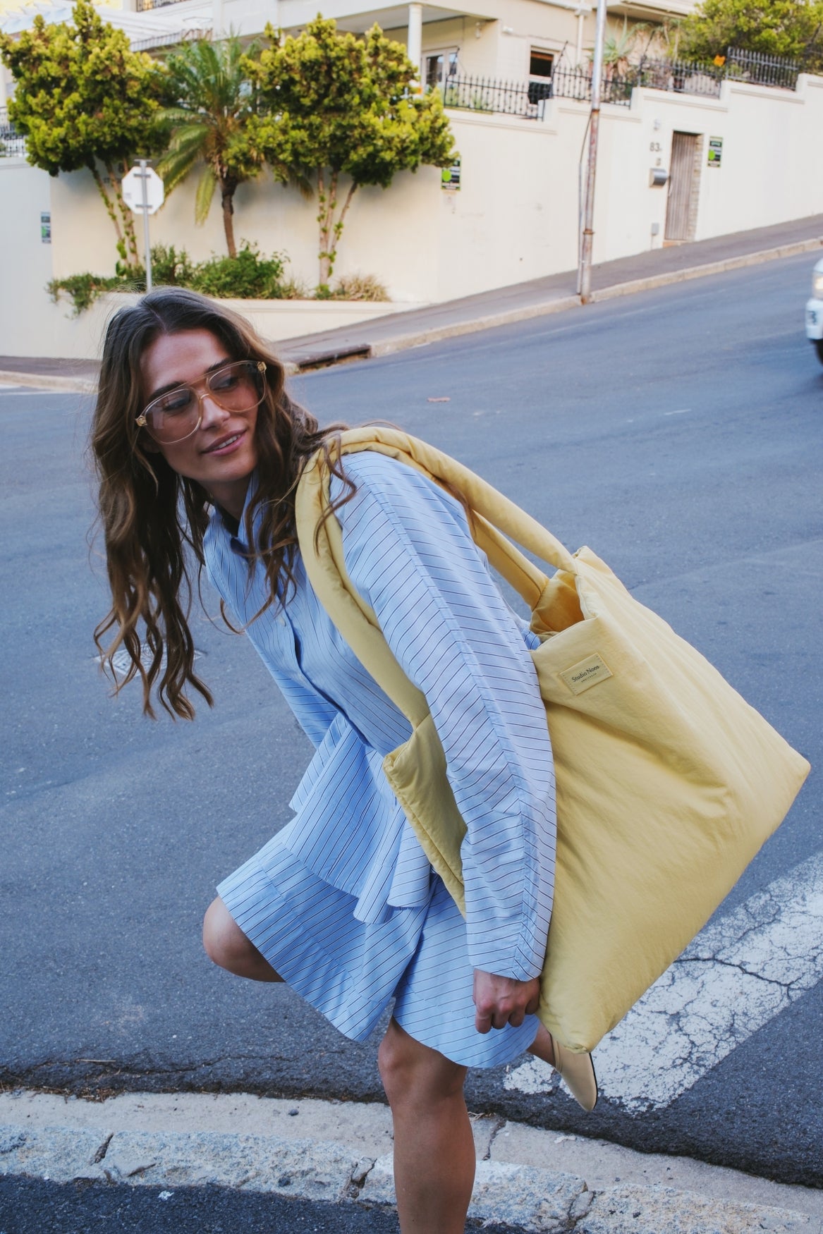Studio Noos - Tasche "Textured Puffy Mom Bag" | butter yellow