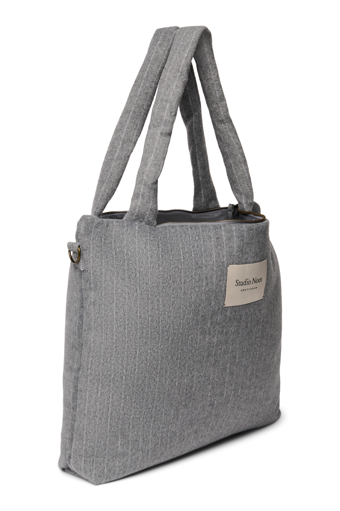 Studio Noos - Wickeltasche "Flannel Chalkstripe Diaper Bag" | Light Grey