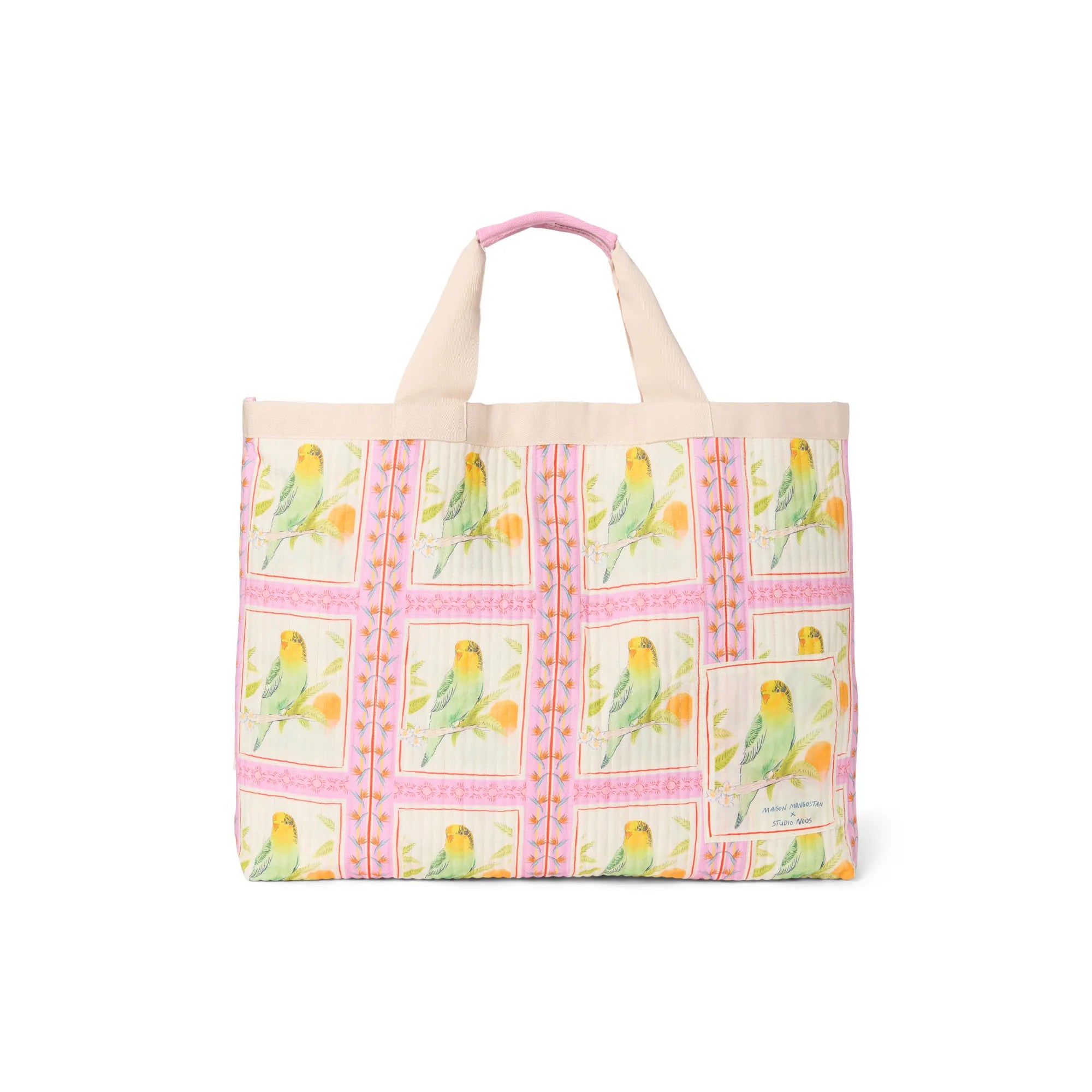 Studio Noos x Maison Mangostan - Strand-Tasche "Beach Bag" | birds