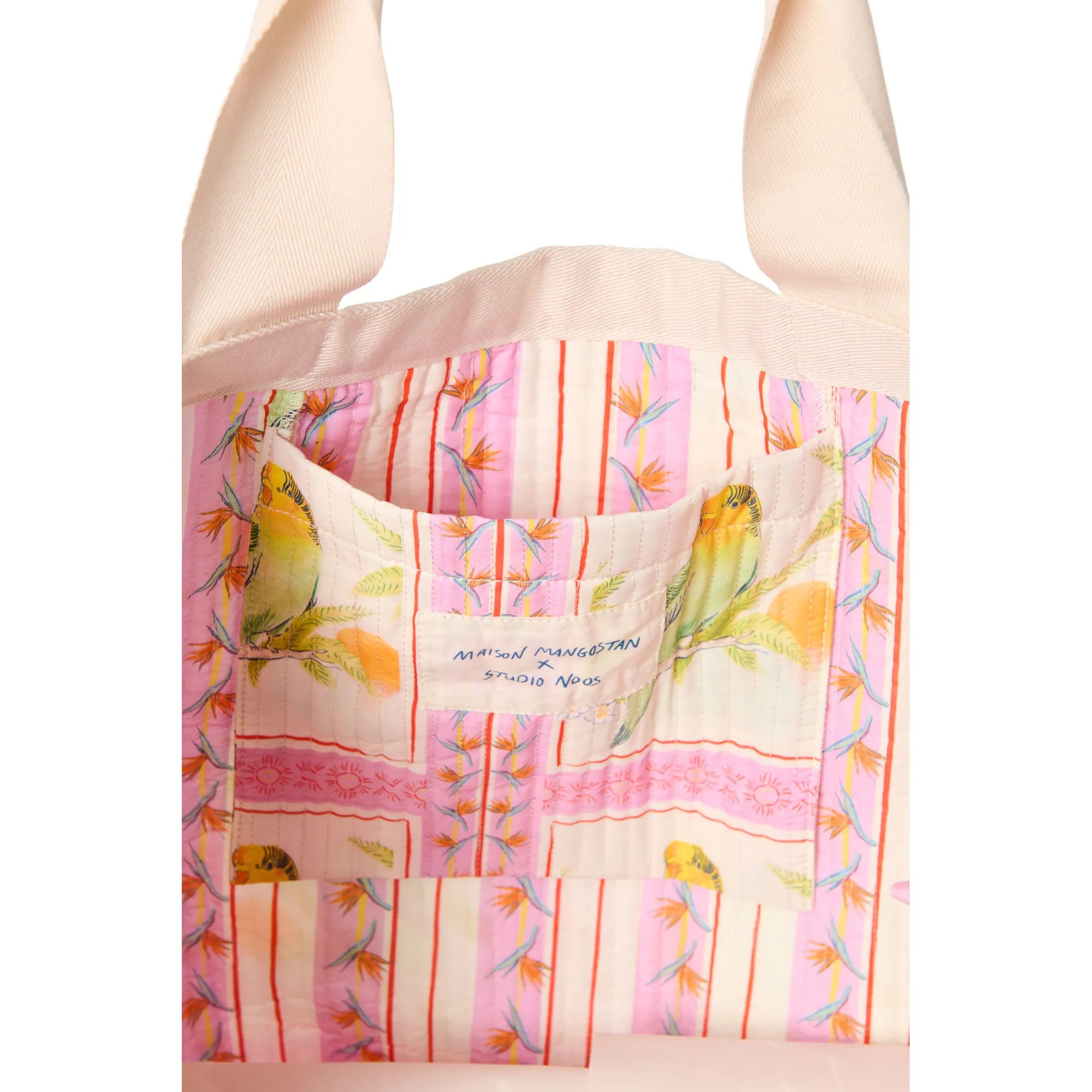 Studio Noos x Maison Mangostan - Strand-Tasche "Beach Bag" | birds