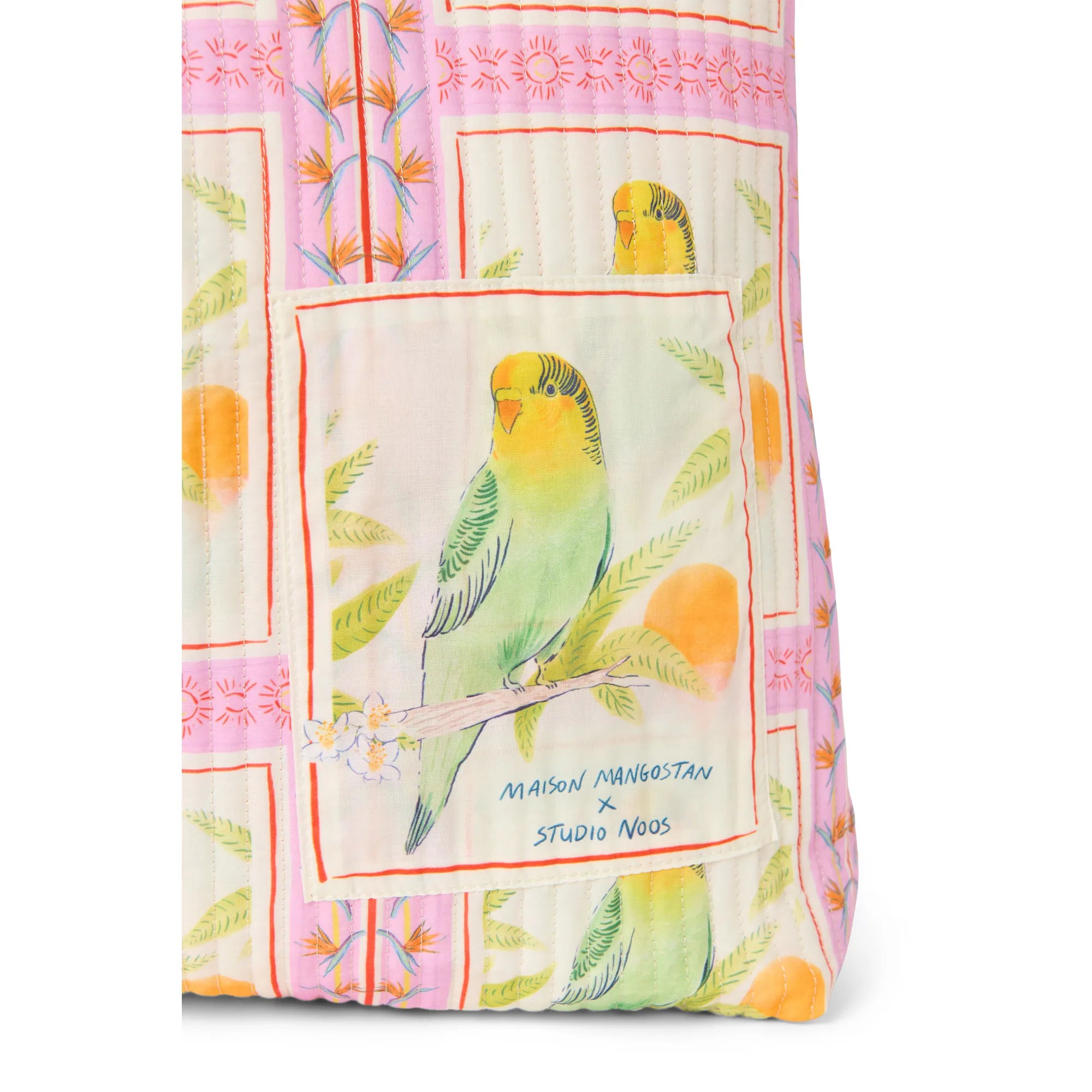 Studio Noos x Maison Mangostan - Strand-Tasche "Beach Bag" | birds