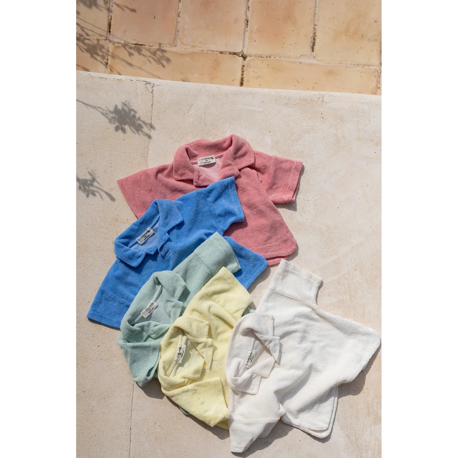 1 + in the Family - Polohemd "SOLLER Plain Terry Jersey" | off-white