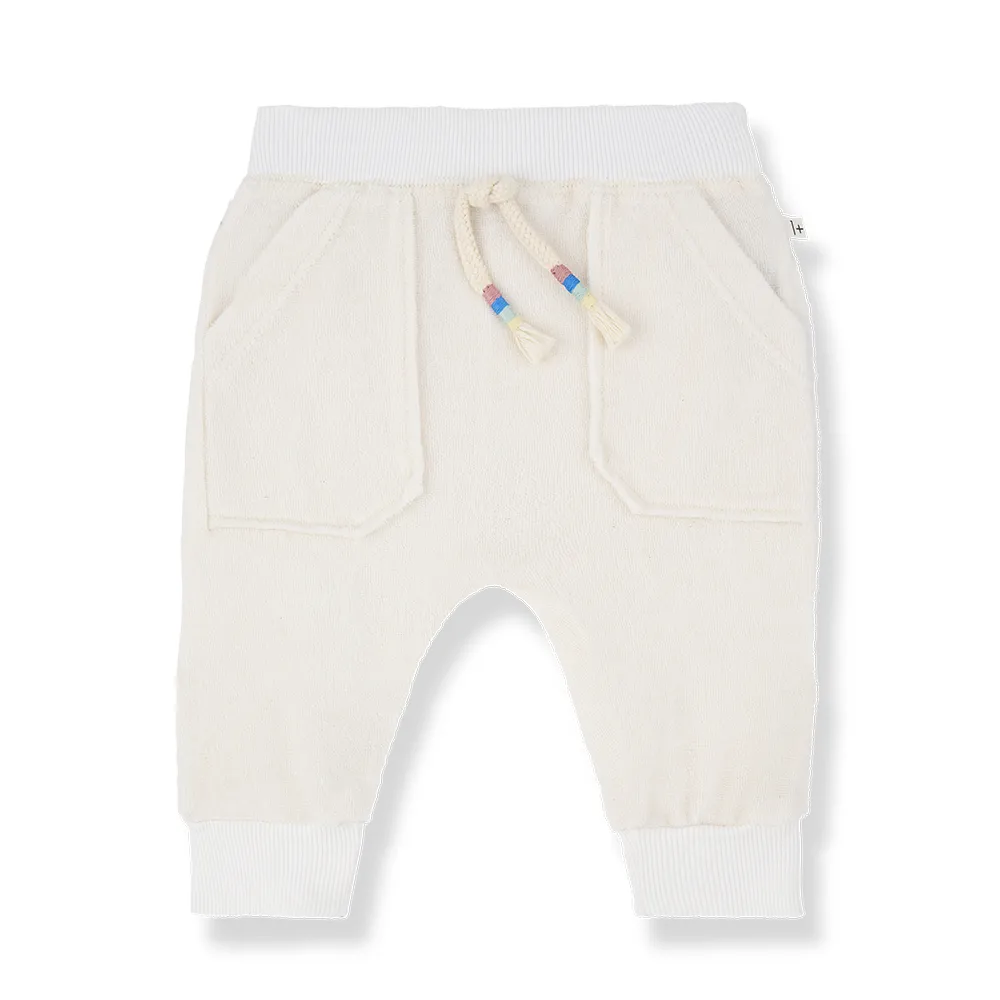 1 + in the Family - Hose "FARRUTX Plain Terry Jersey" | off-white