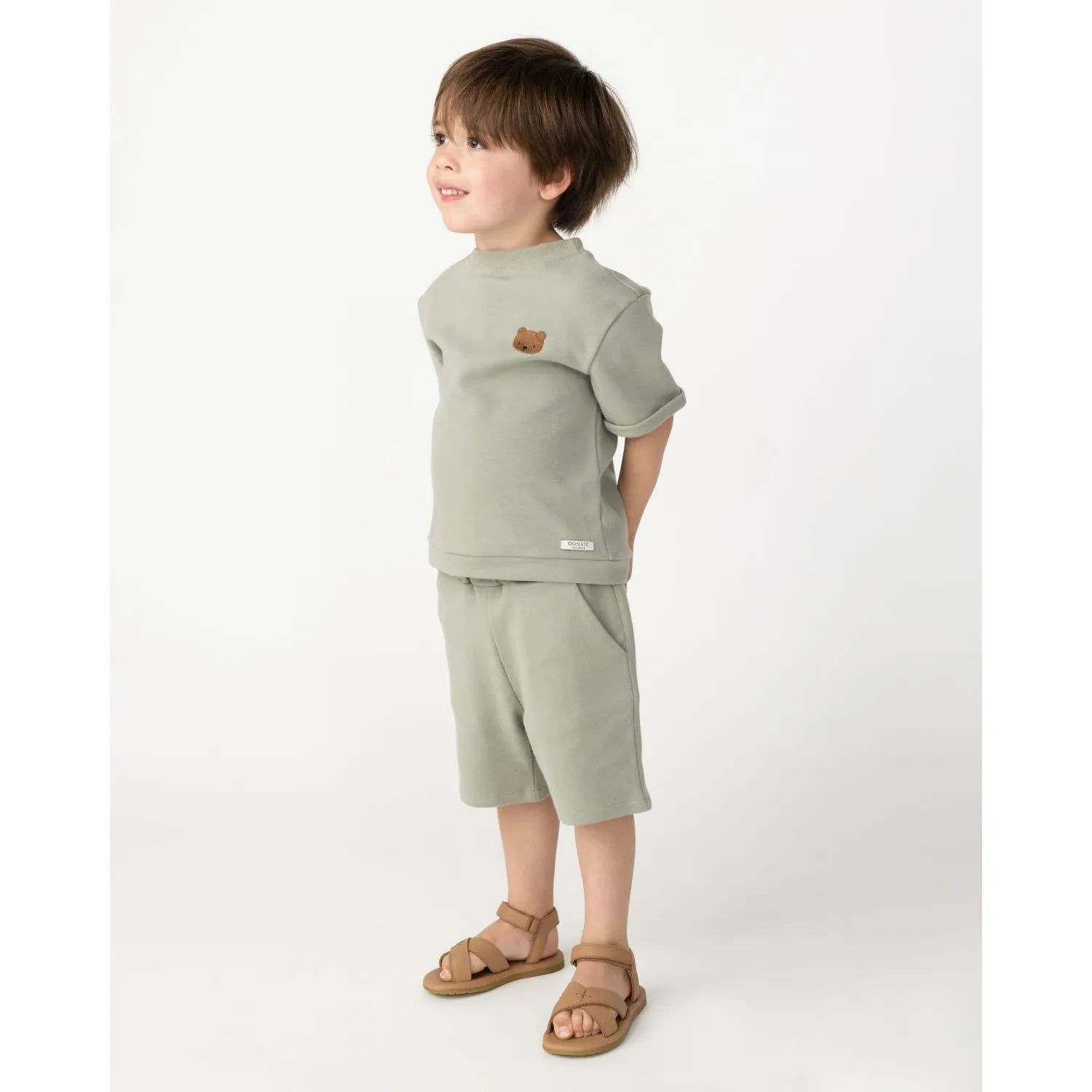 Donsje - T-Shirt "Jarne T-shirt Bear" | dusty green