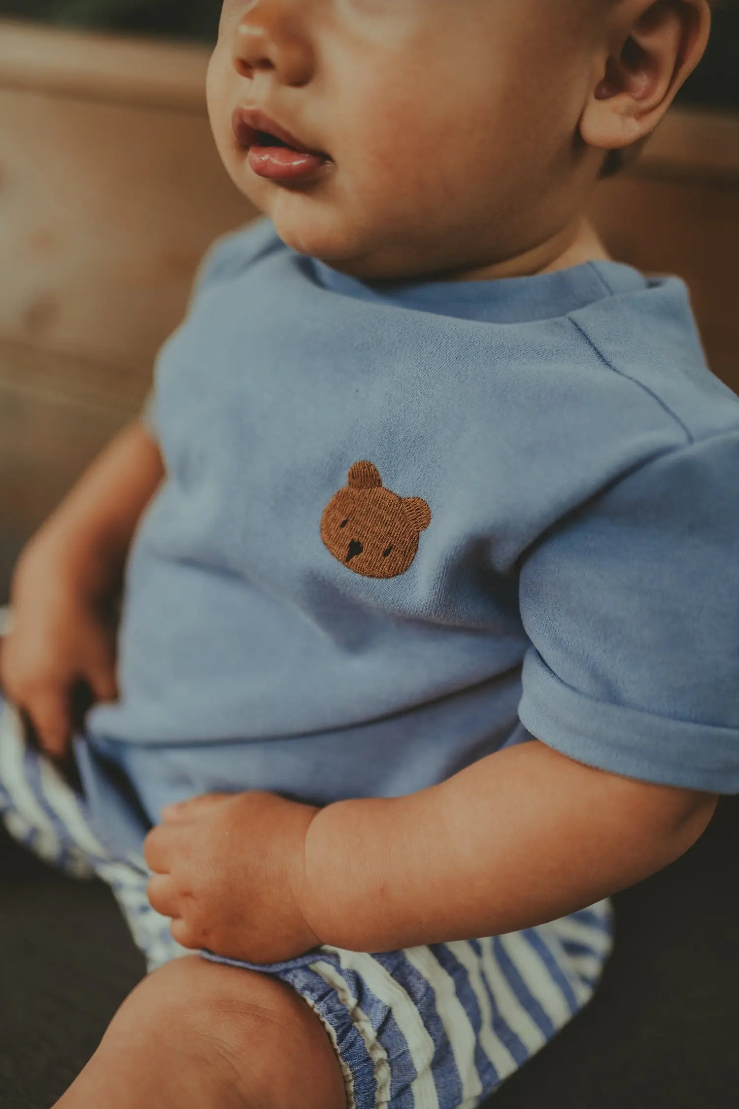 Donsje - T-Shirt "Jarne T-shirt Bear" | foggy blue