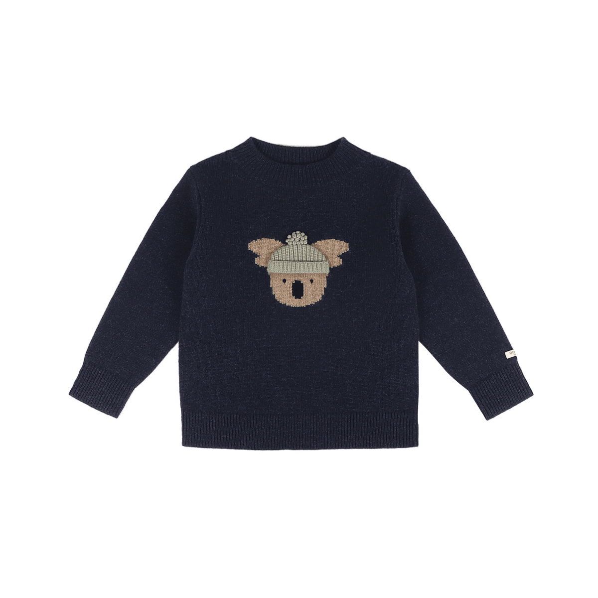 Donsje - "Denn Merino Wool Sweater Koala" | Blue Marine Melange