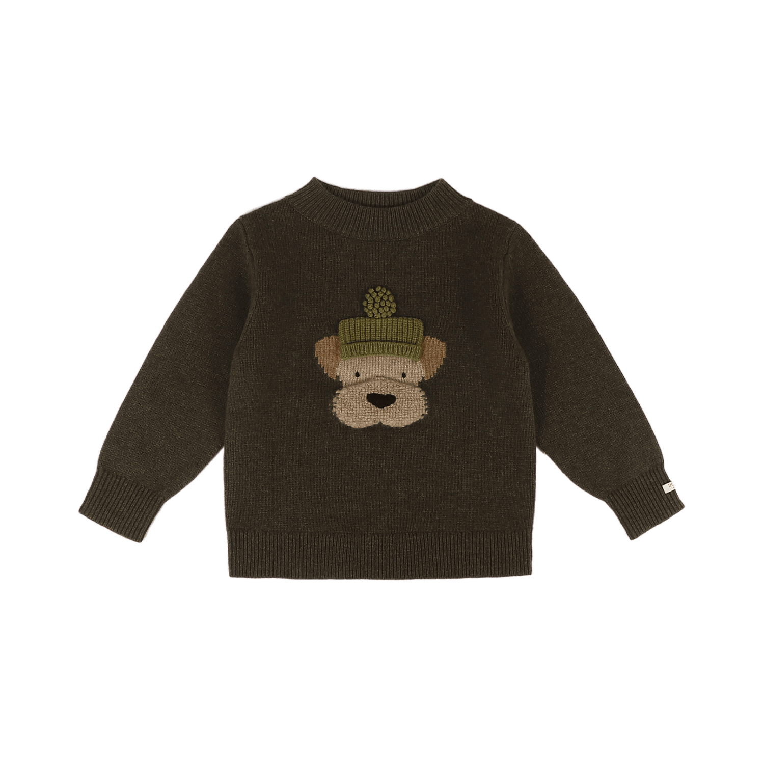 Donsje - "Denn Merino Wool Sweater Terrier " | Dark Olive