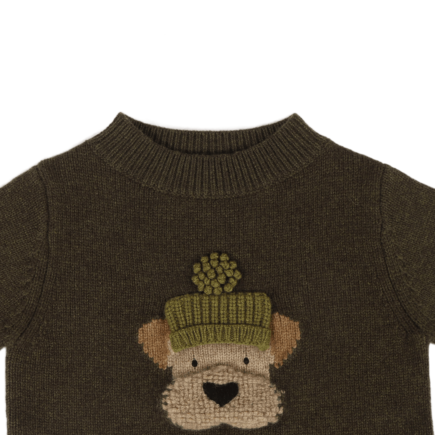 Donsje - "Denn Merino Wool Sweater Terrier " | Dark Olive