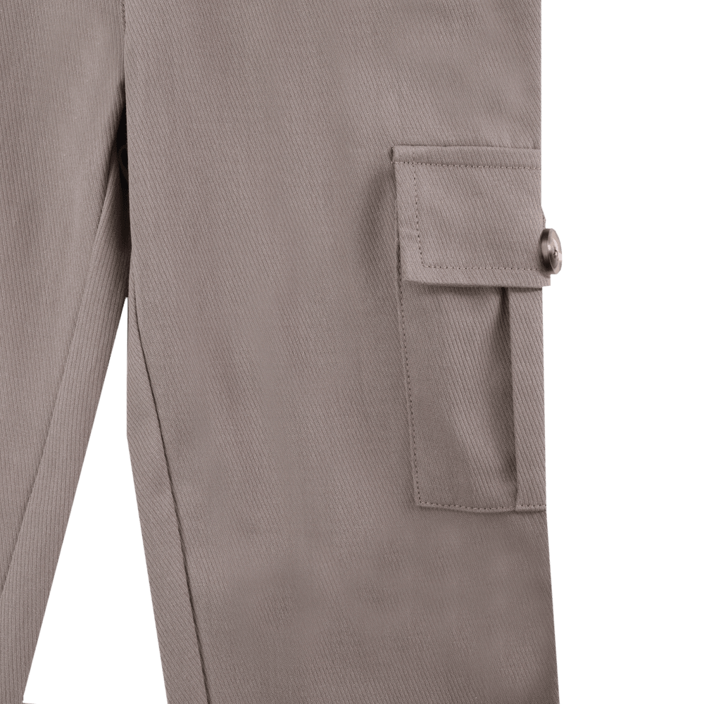 Donsje - Hose "Theoule Trousers" für Kinder | dark taupe melange