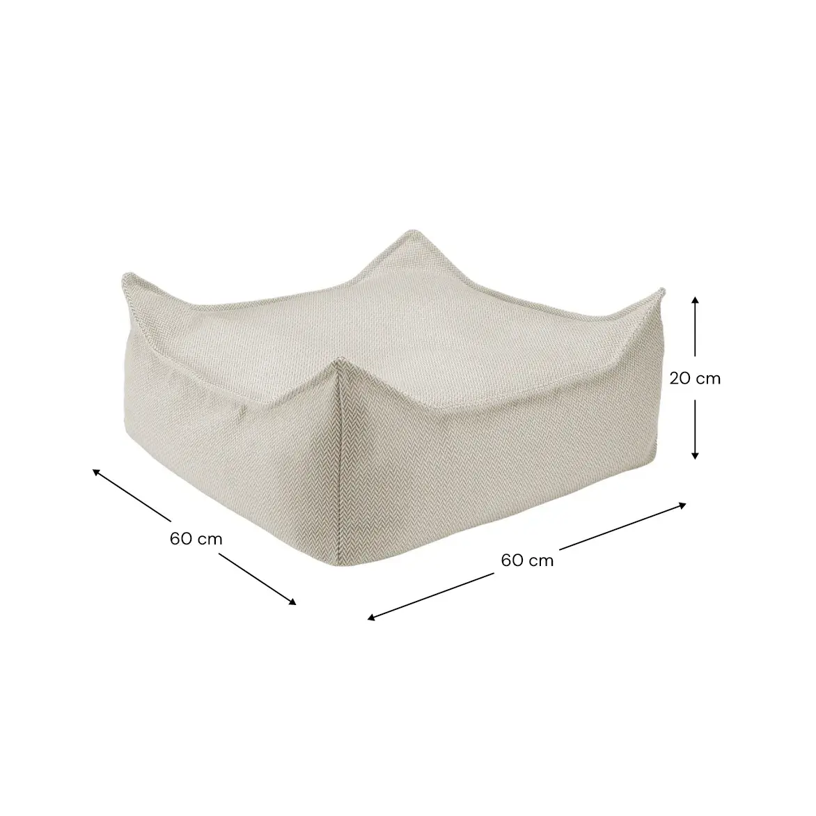 Wigiwama - Ottomane Outdoor "Terra Outdoor Square Ottoman" | terra