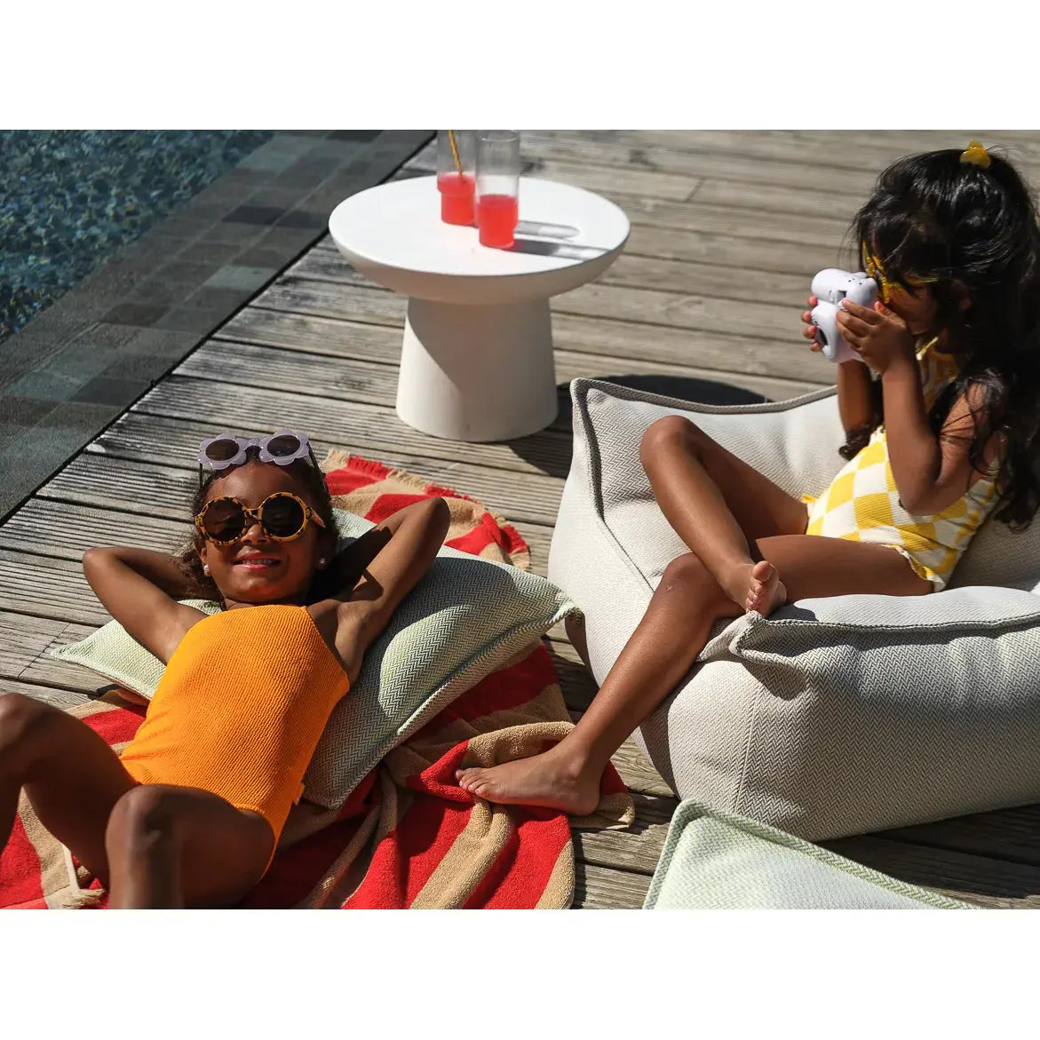 Wigiwama - Outdoor Kissen "Terra Outdoor Block" | terra