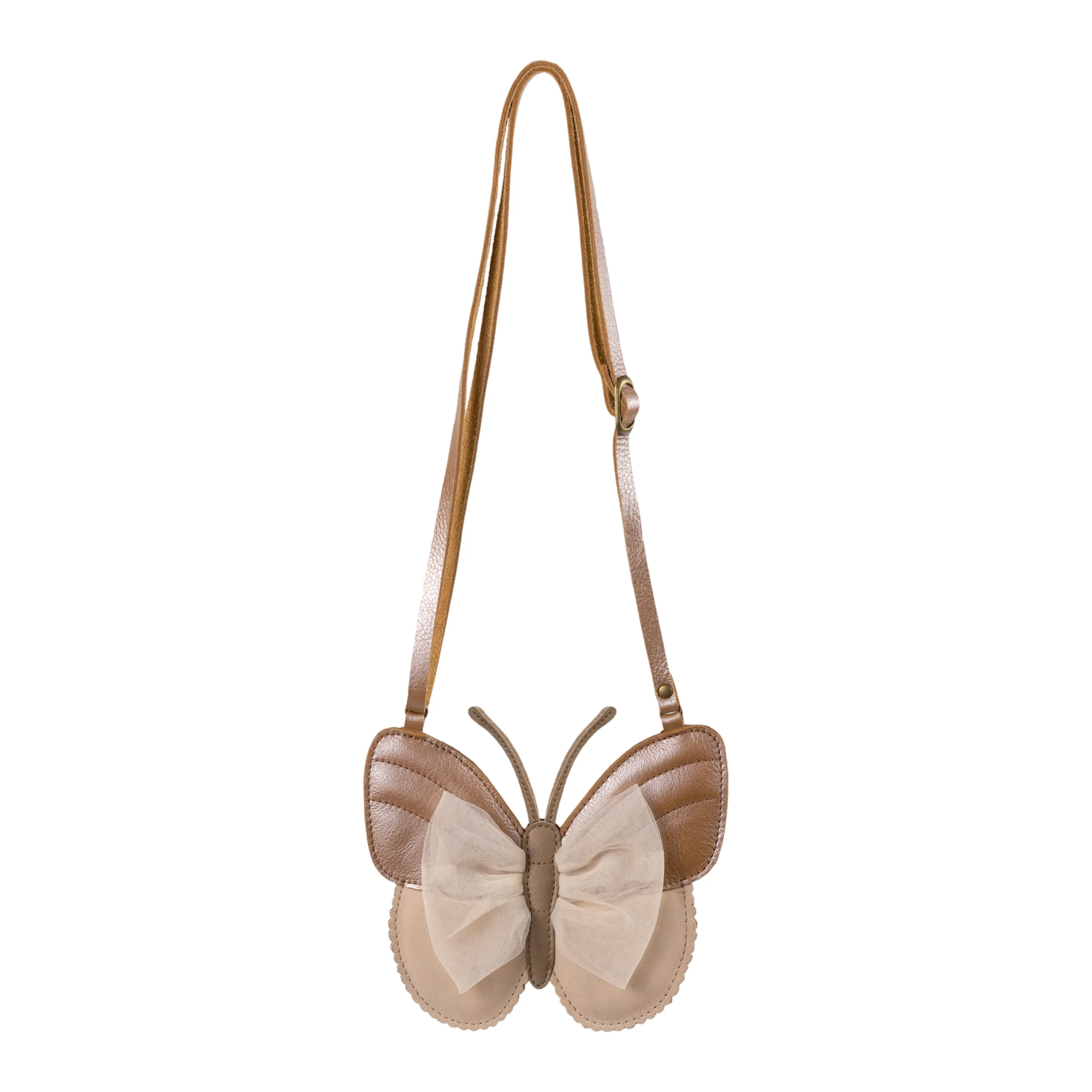 Donsje - Tasche "Qalja Purse Vlinder" | clay metallic leather