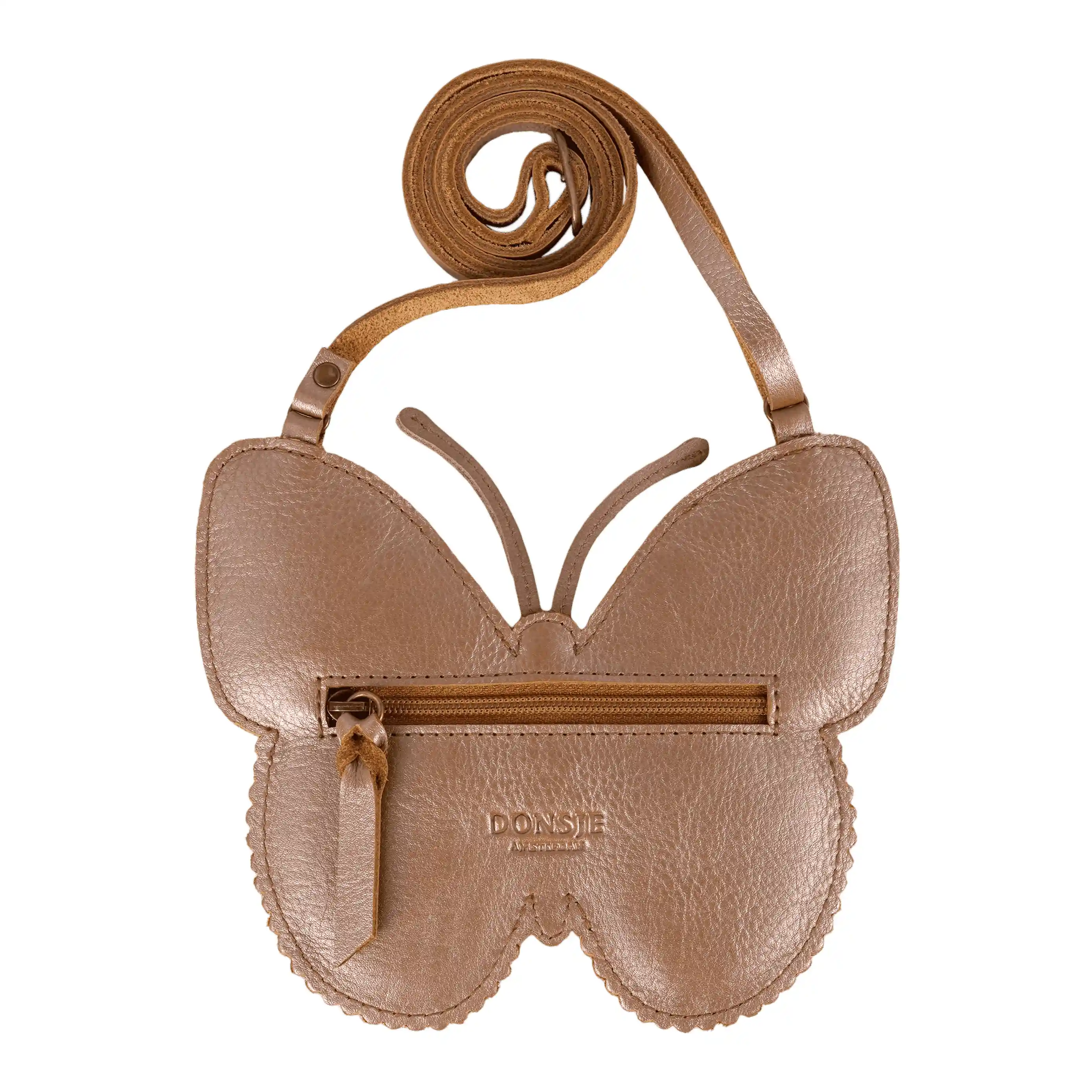 Donsje - Tasche "Qalja Purse Vlinder" | clay metallic leather