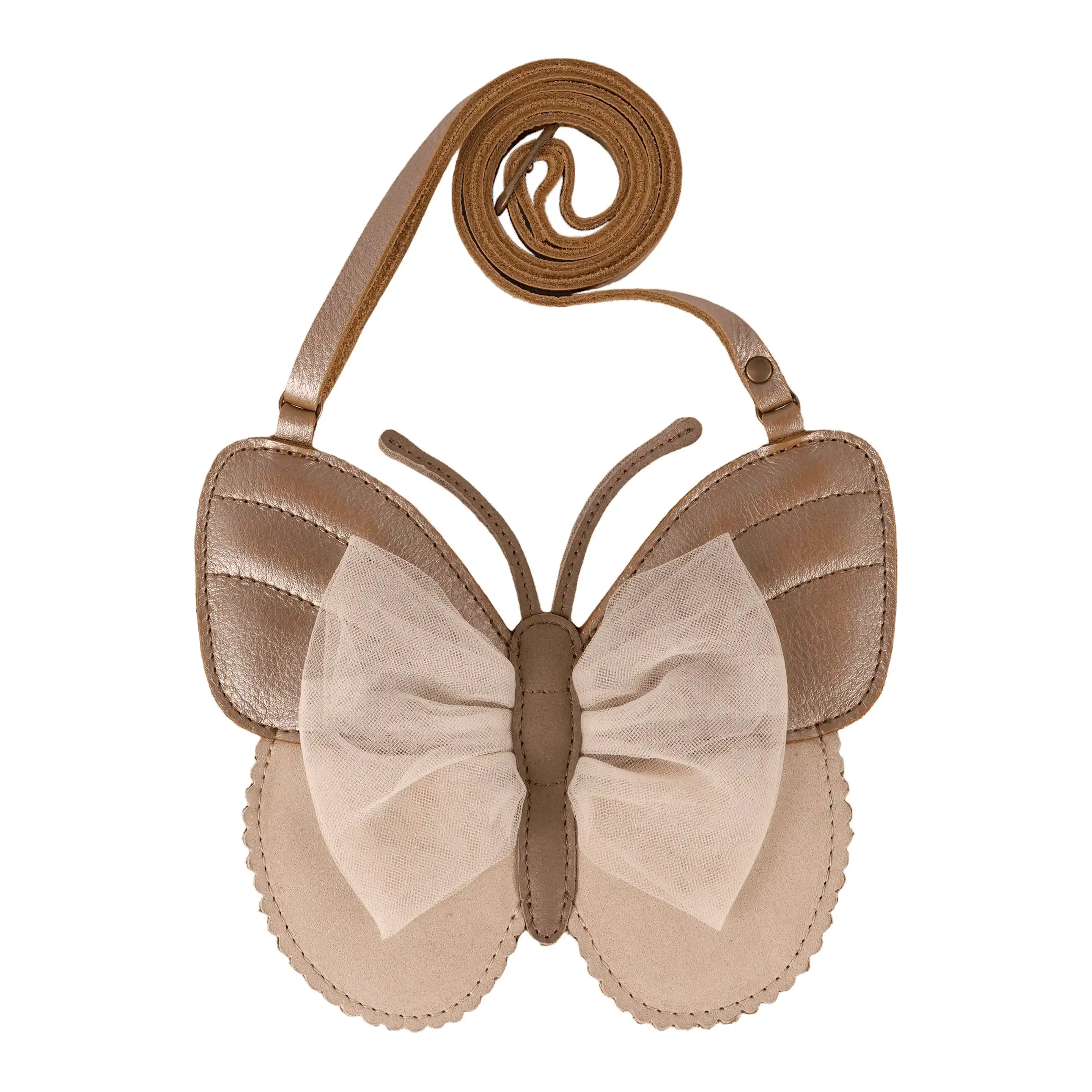 Donsje - Tasche "Qalja Purse Vlinder" | clay metallic leather