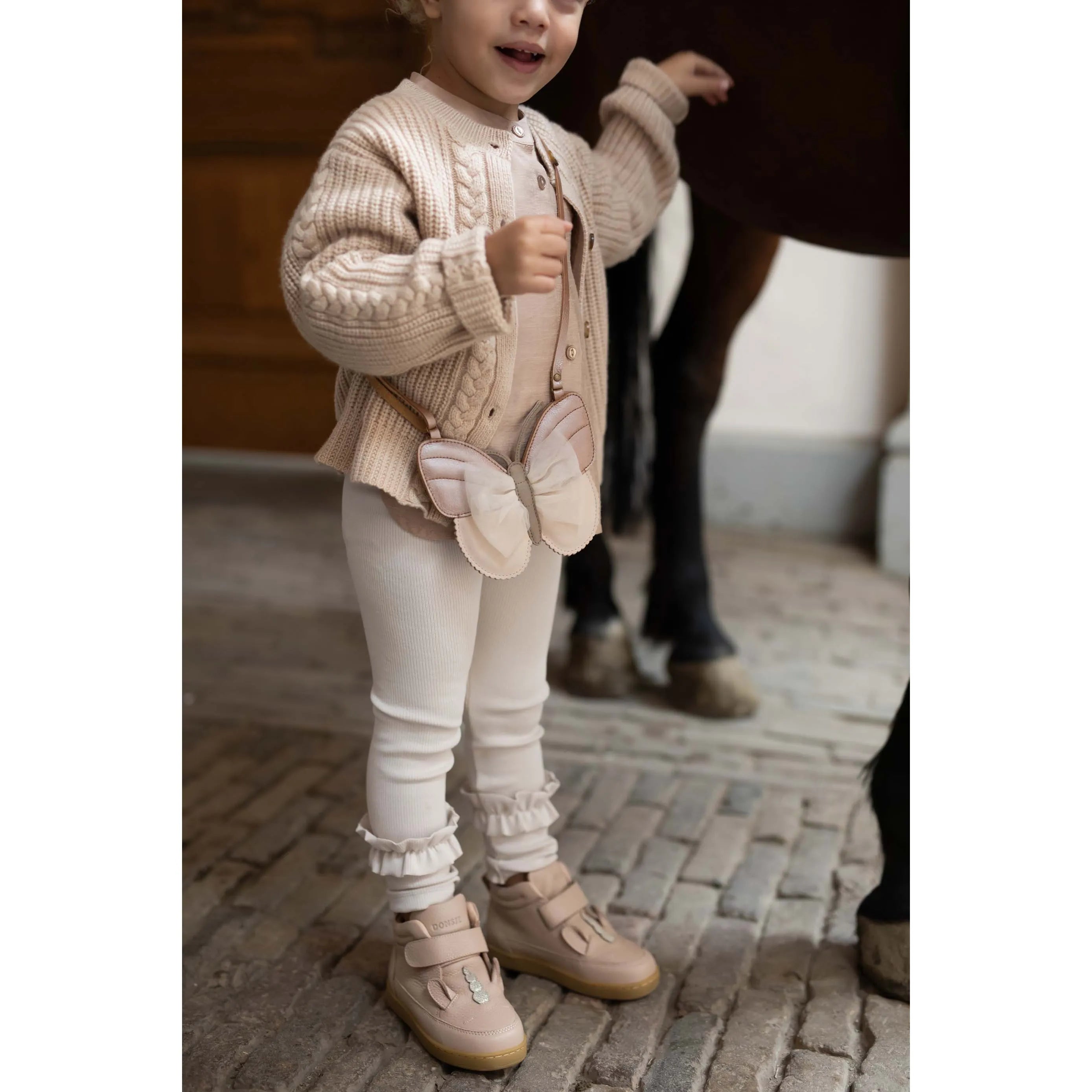 Donsje - Tasche "Qalja Purse Vlinder" | clay metallic leather