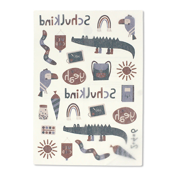 Ava & Yves - Kindertattoo-Set Schulkind "Adventure - Schulkind“