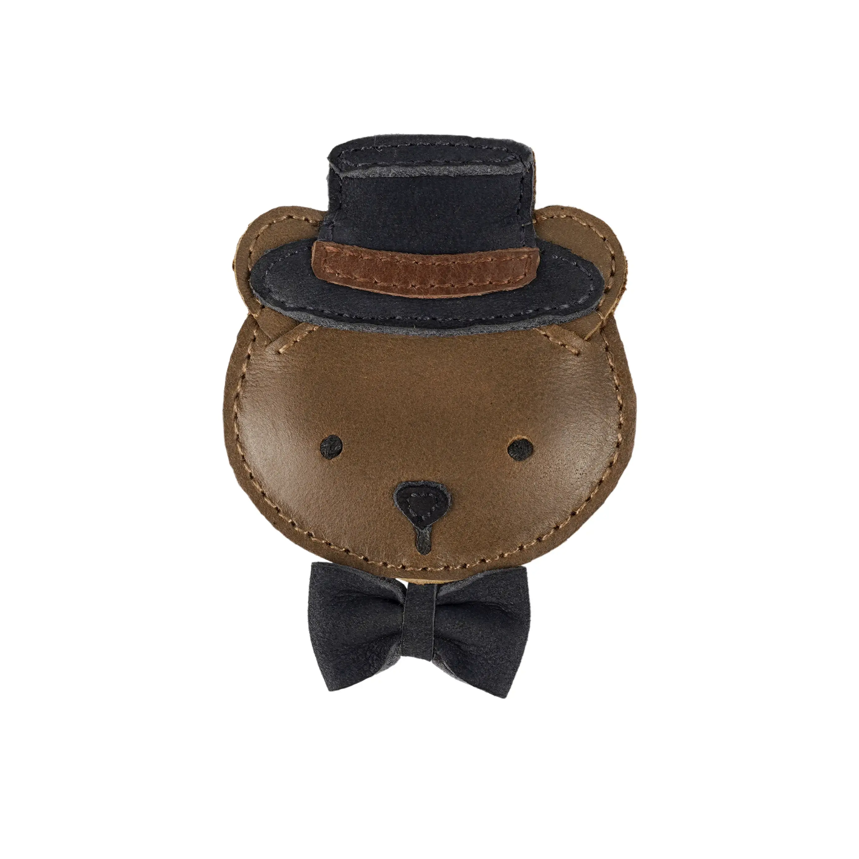 Donsje - Clip "Ceesie Clip Bear" | cognac classic leather