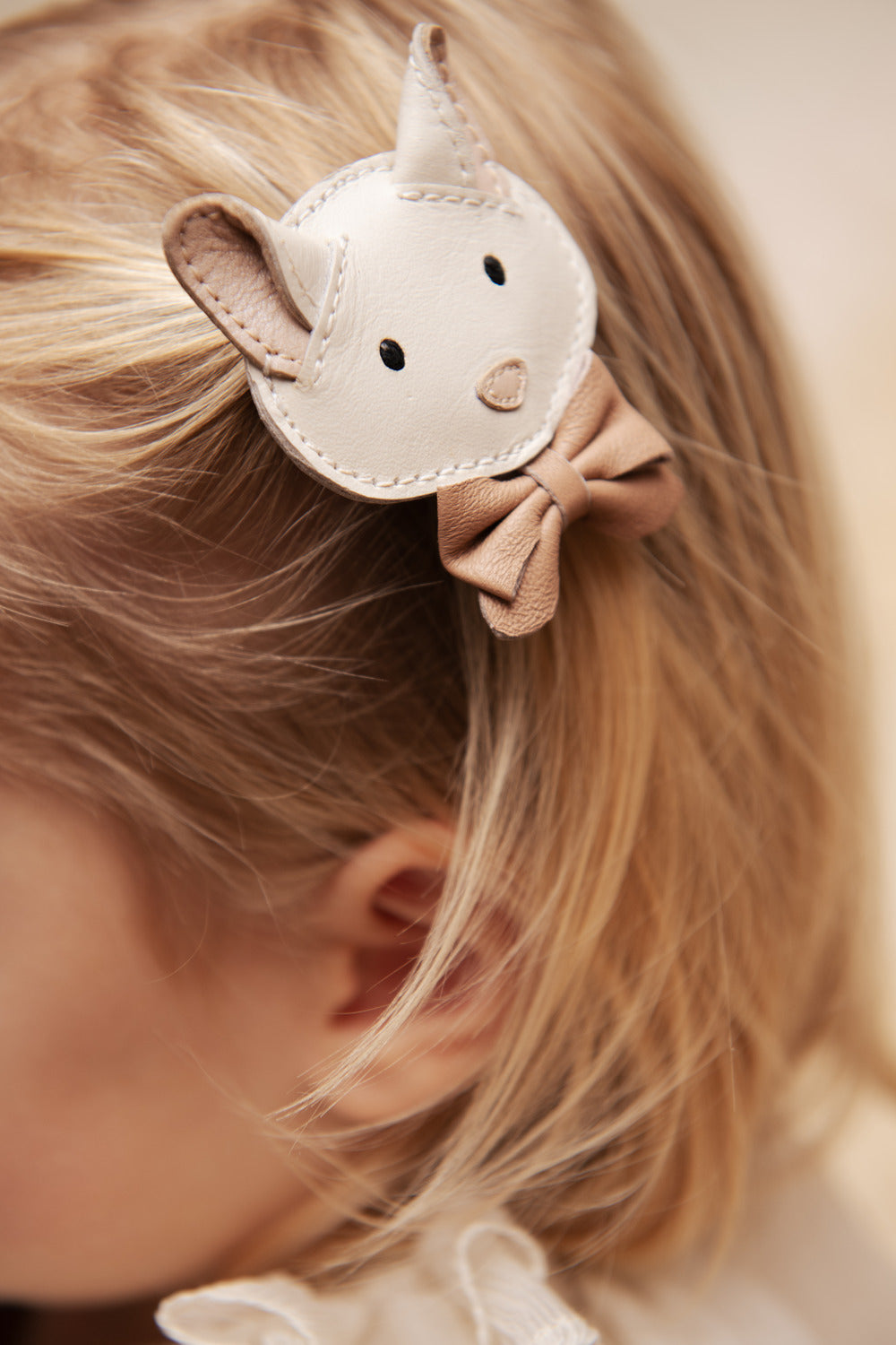 Donsje - Clip "Pua Clip Kitten" | off white leather