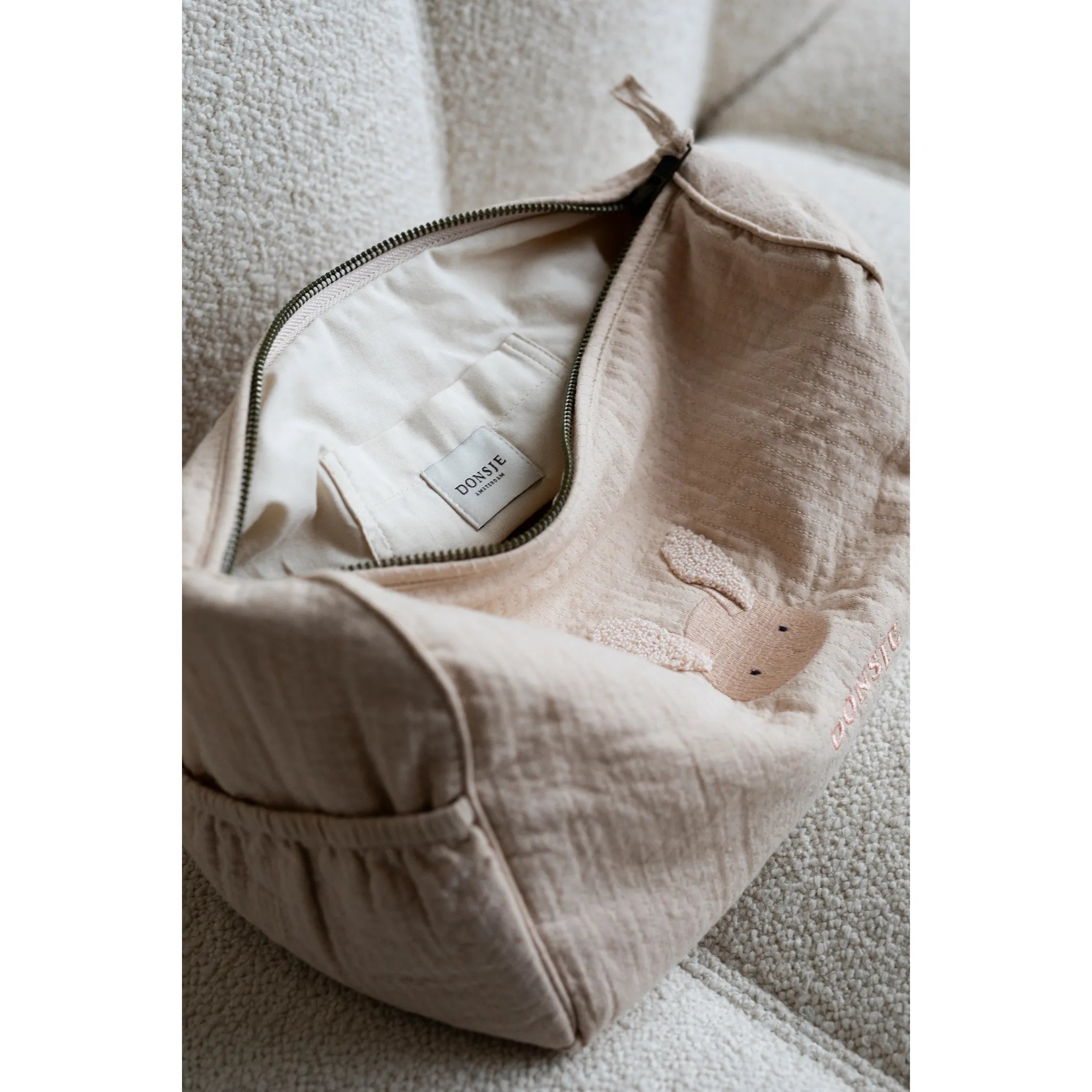 Donsje - Kosmetiktasche "Tebbe Washbag Fluffy Bunny" | vintage rose