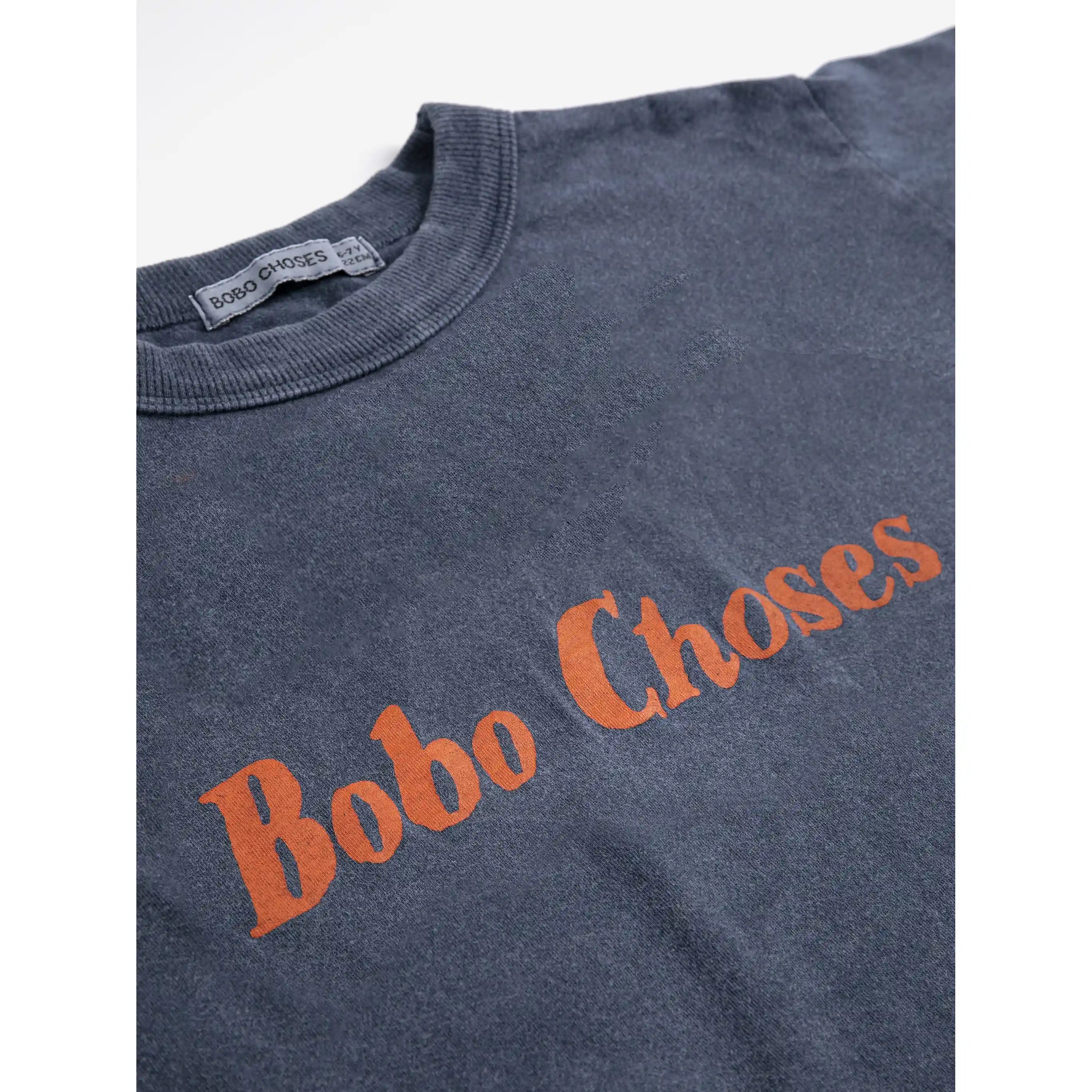Bobo Choses - T-Shirt "BOBO T-shirt" | dunkelblau / rot