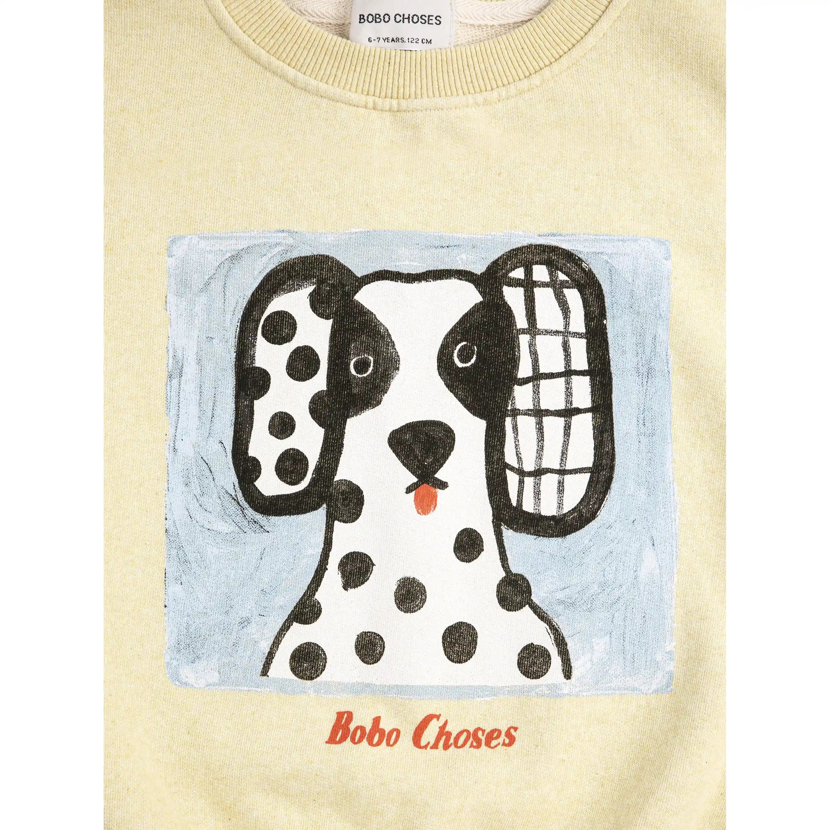 Bobo Choses - Sweatshirt "Van Dog sweatshirt" | yellow
