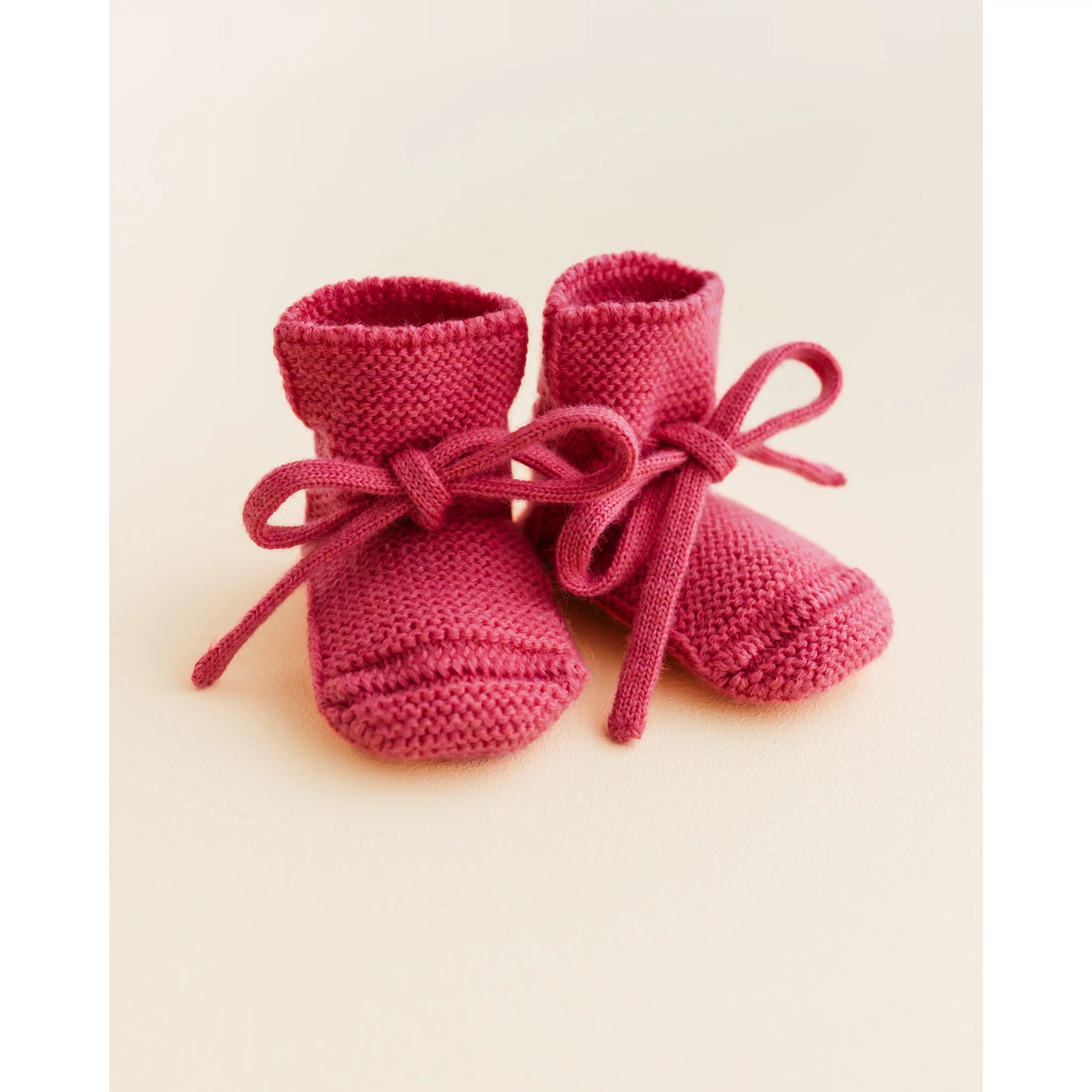 Hvid - Strickschühchen "Booties"