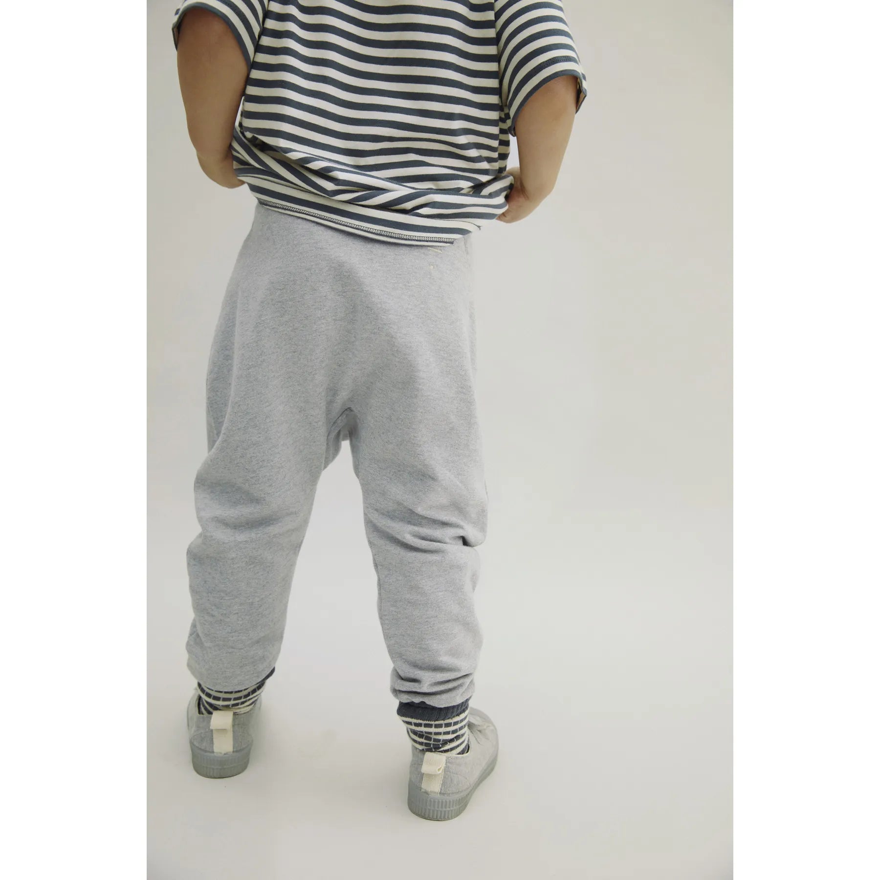 Gray Label - Hose "Baggy Pants GOTS" | gray melange