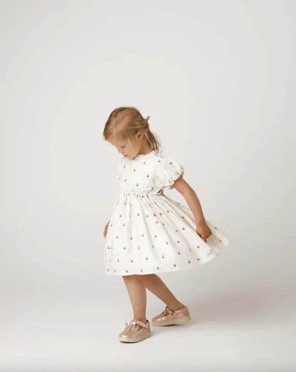 Donsje - Kleid "Clarize Dress Roses" | warm white