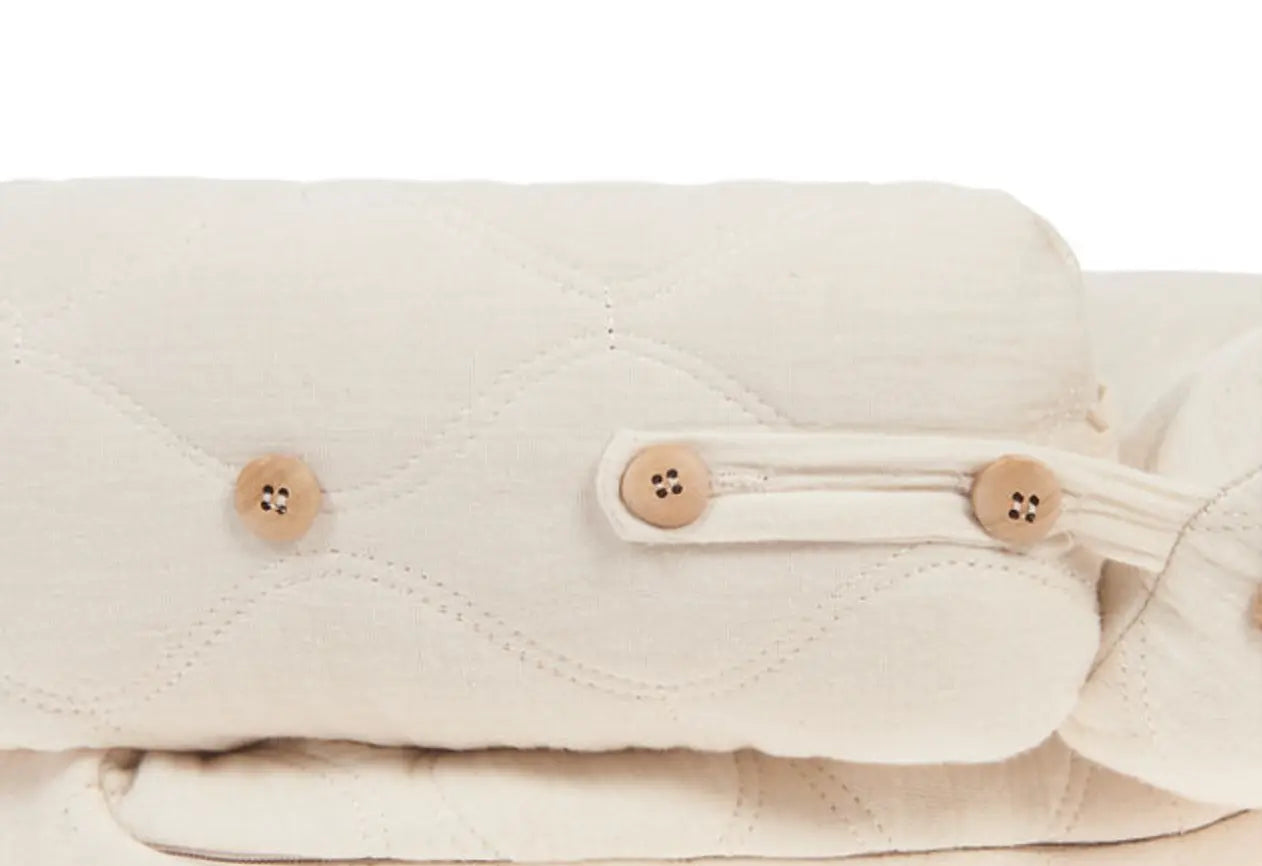 Nanami - Babynest "Babynest I Cotton Wave Stepped" | latte