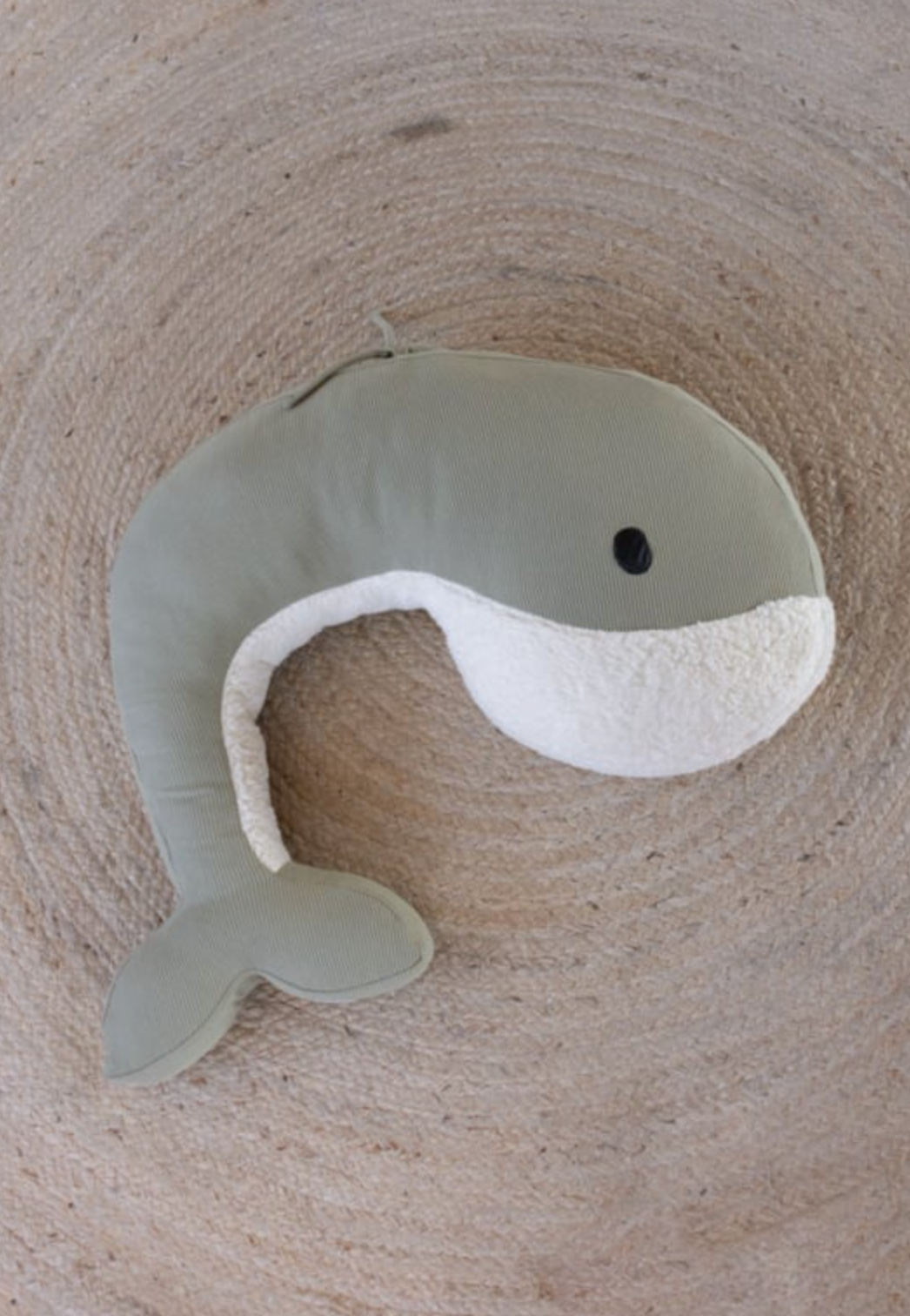 Nanami - Stillkissen / Kuscheltier "Wal" | eucalyptus