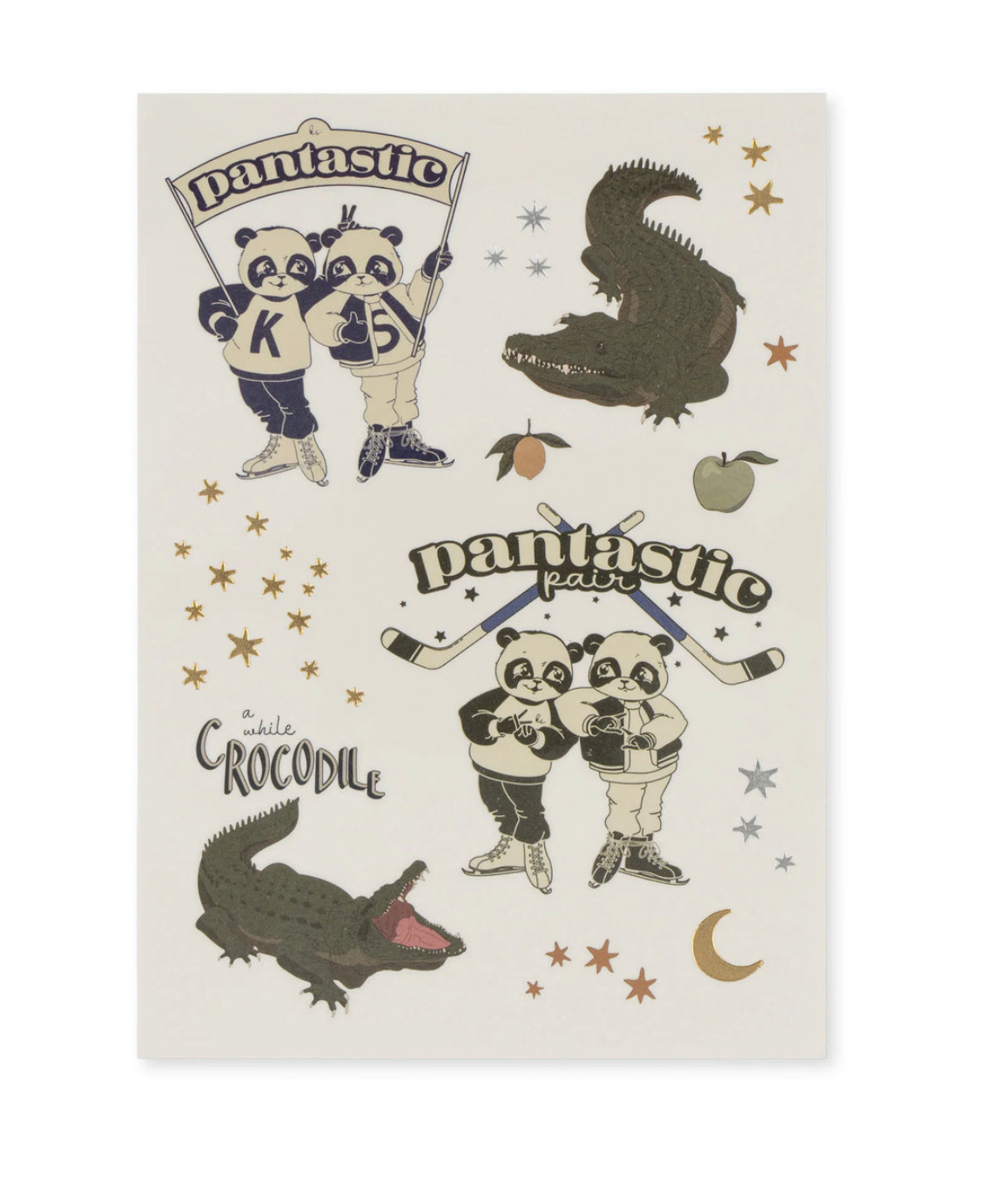 Konges Sløjd - Kinder-tattoos "TATTOOS" | green / Dino