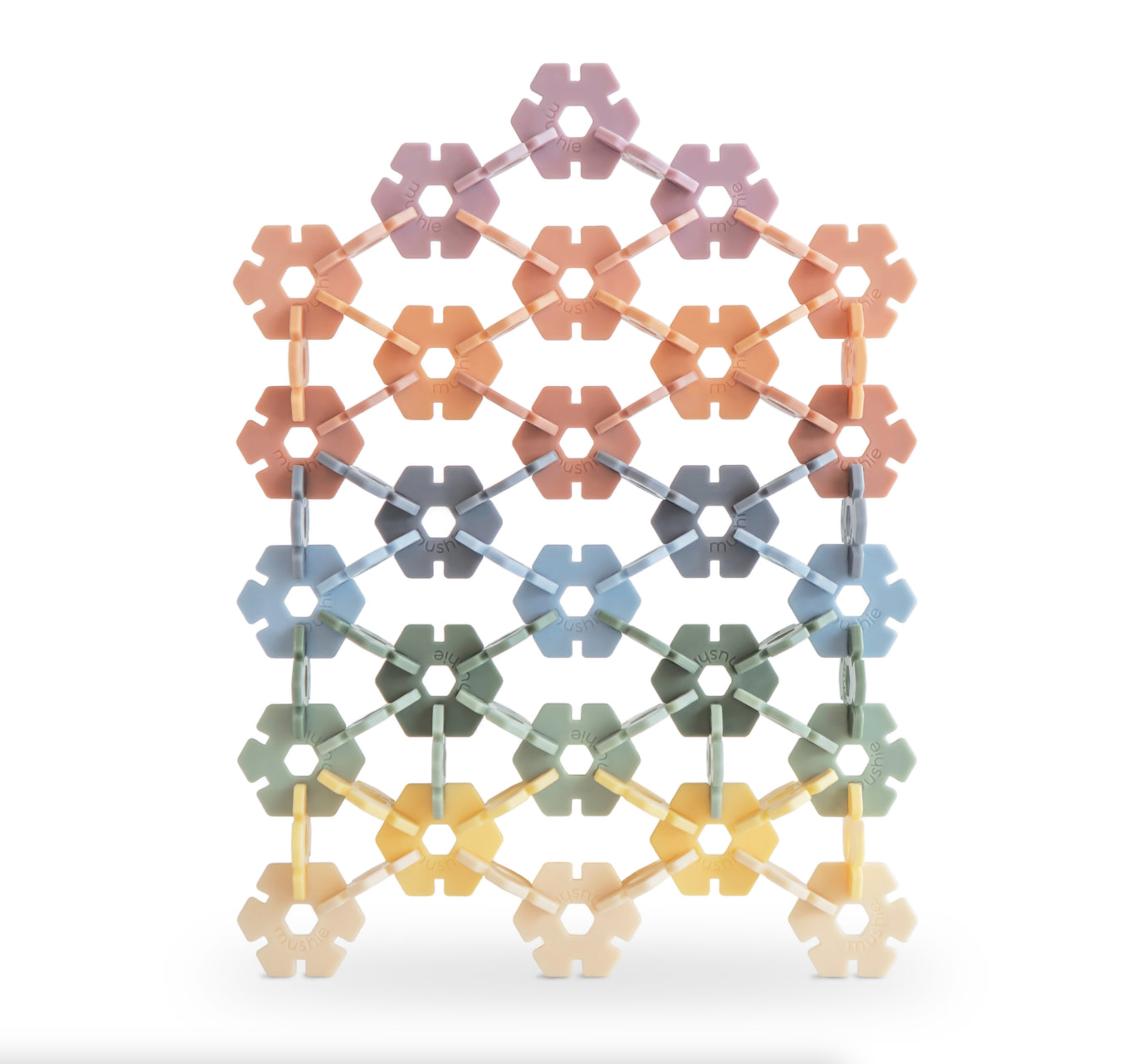 Mushie - Hexagon Connect Spielzeugset "Mushie HEX Connect Building Toy Set"