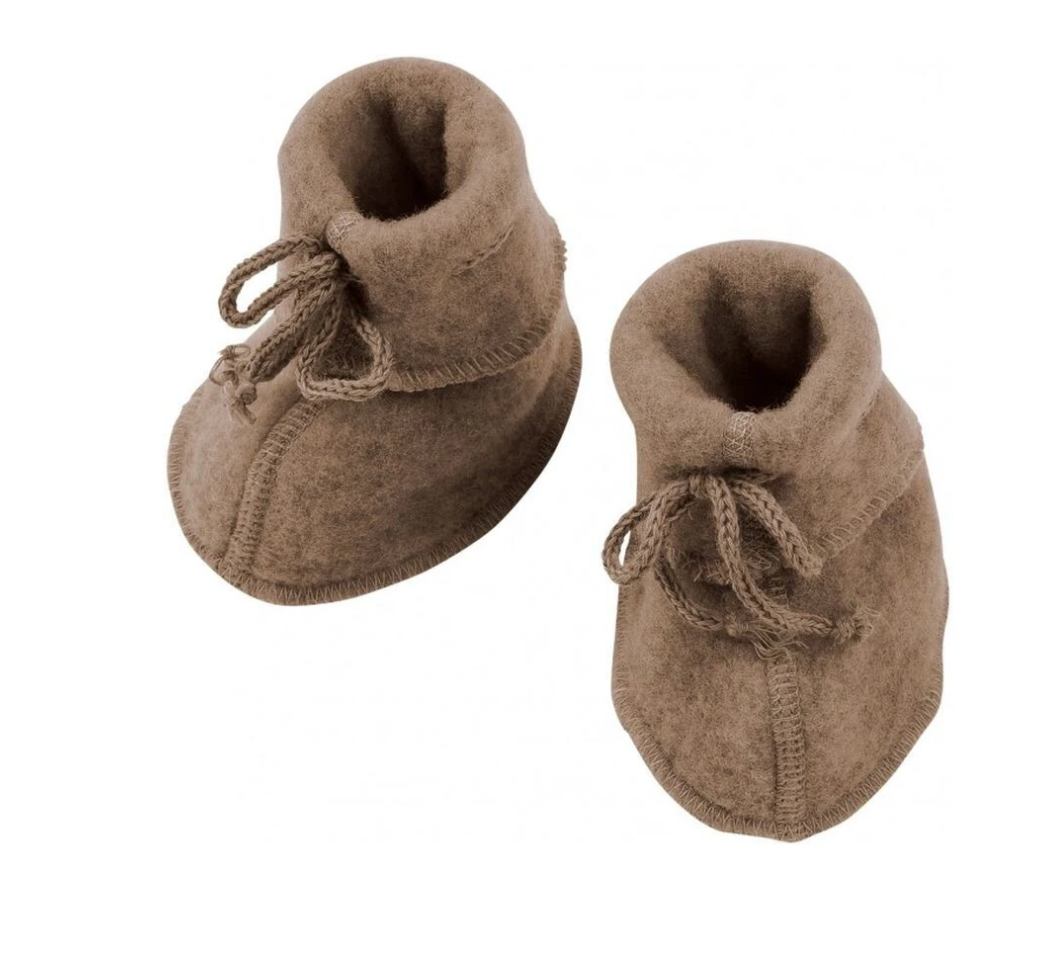 Engel - Baby-Booties aus weicher Schurwolle "Baby-Schühchen, mit Bändel" | verschiedene Farben