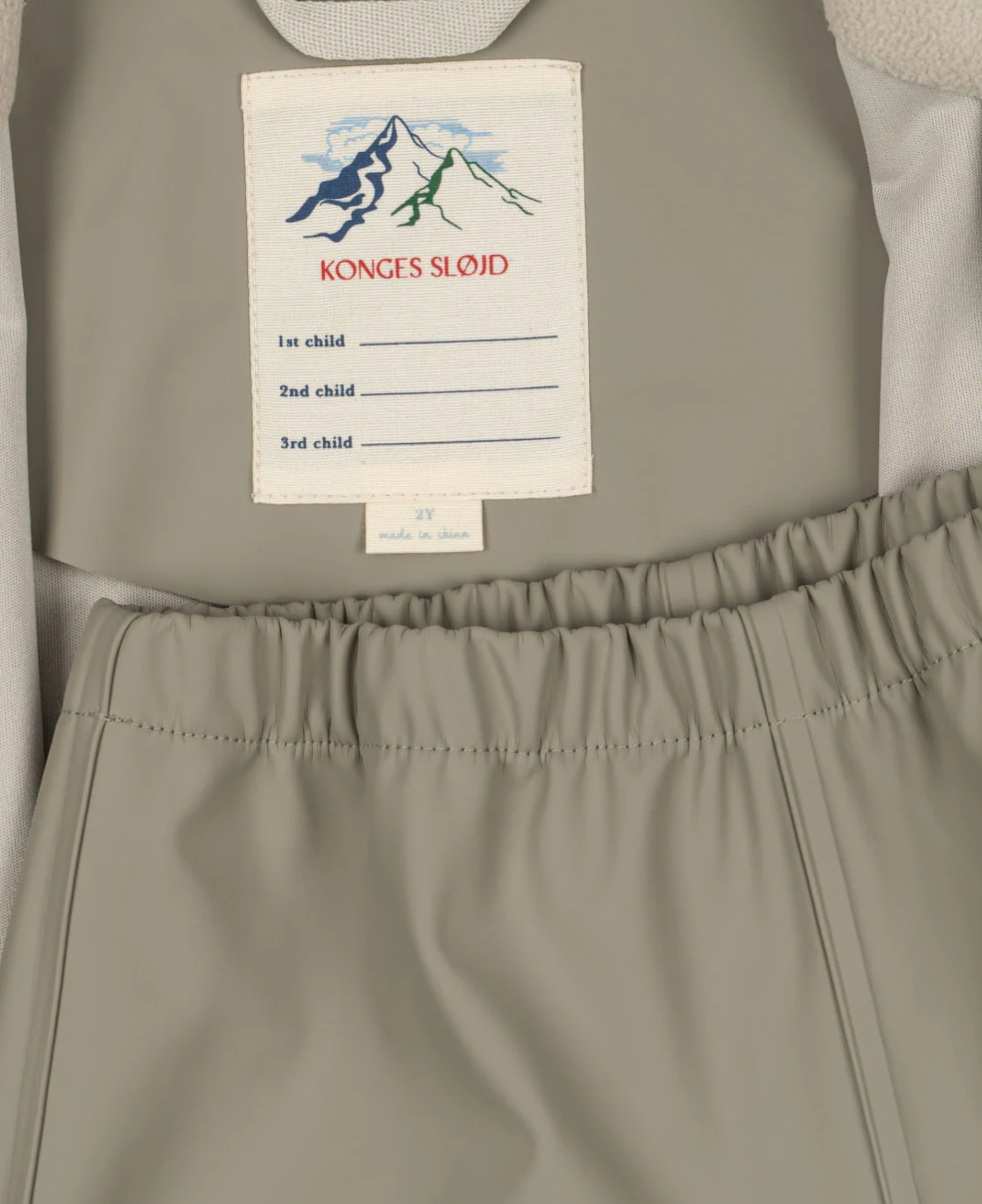 Konges Sløjd - Regenkleidung "RAINY PALME SET" | laurel oak
