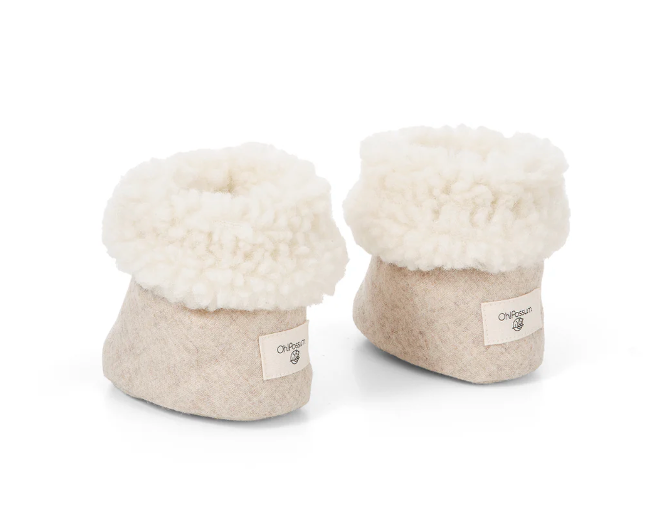 Oh!Possum - Baby-Booties aus weicher Merinowolle | kaschmir
