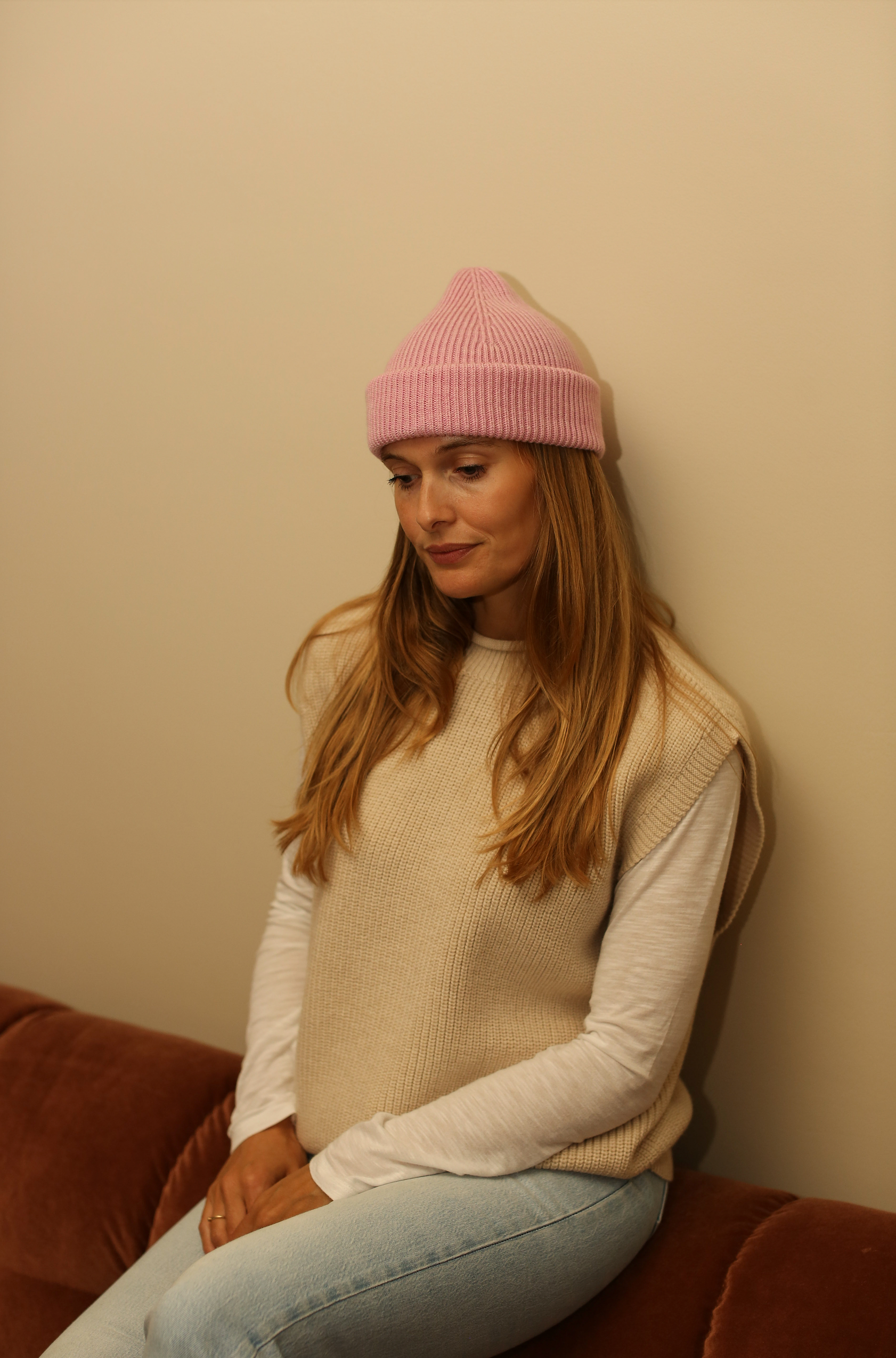 Hvid - Strickpullunder Damen "Vest Helle adult" |cream