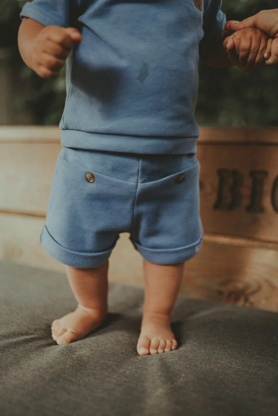 Donsje - Shorts "Birs Shorts" | foggy blue