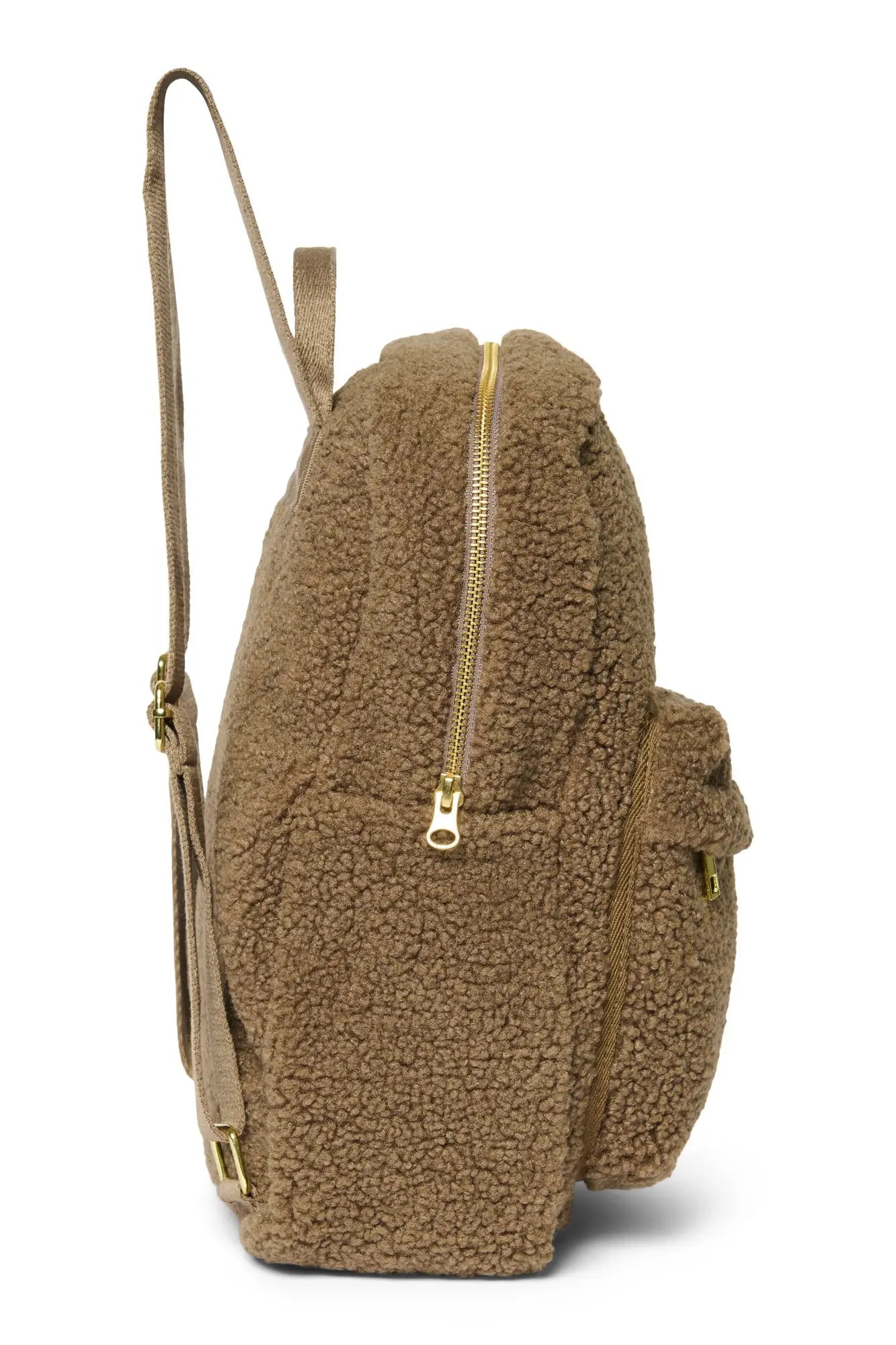 Studio Noos - Kinderrucksack Midi "Brown Teddy MIDI Backpack with Front Pocket" | brown