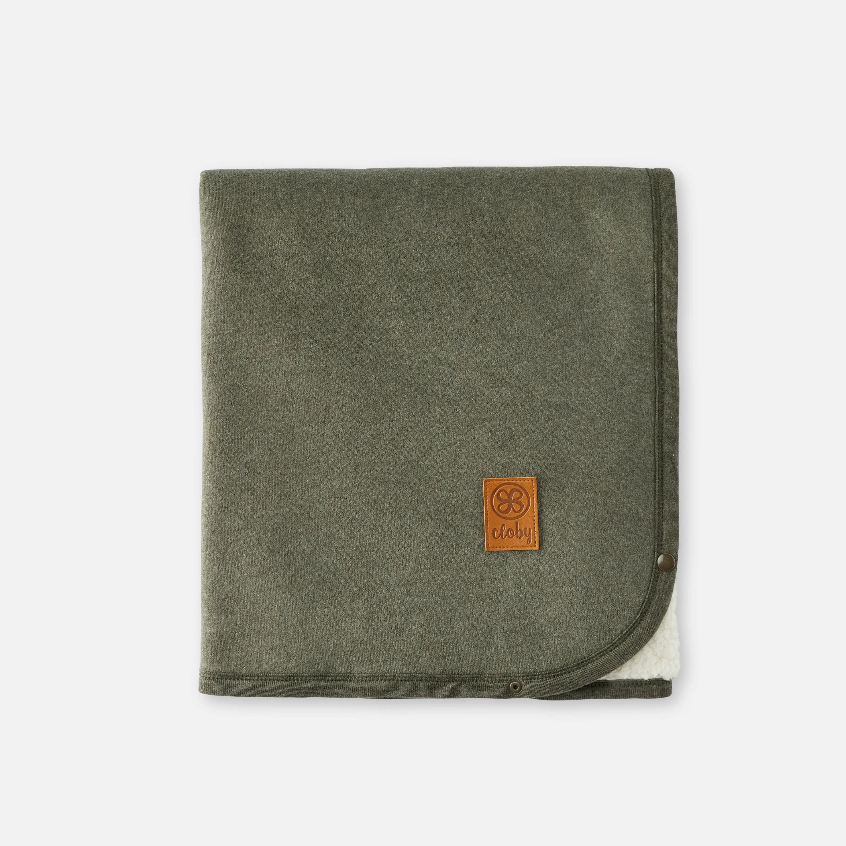 Cloby - Teddy UV-Schutz Decke (UPF50+) | forest green cloby