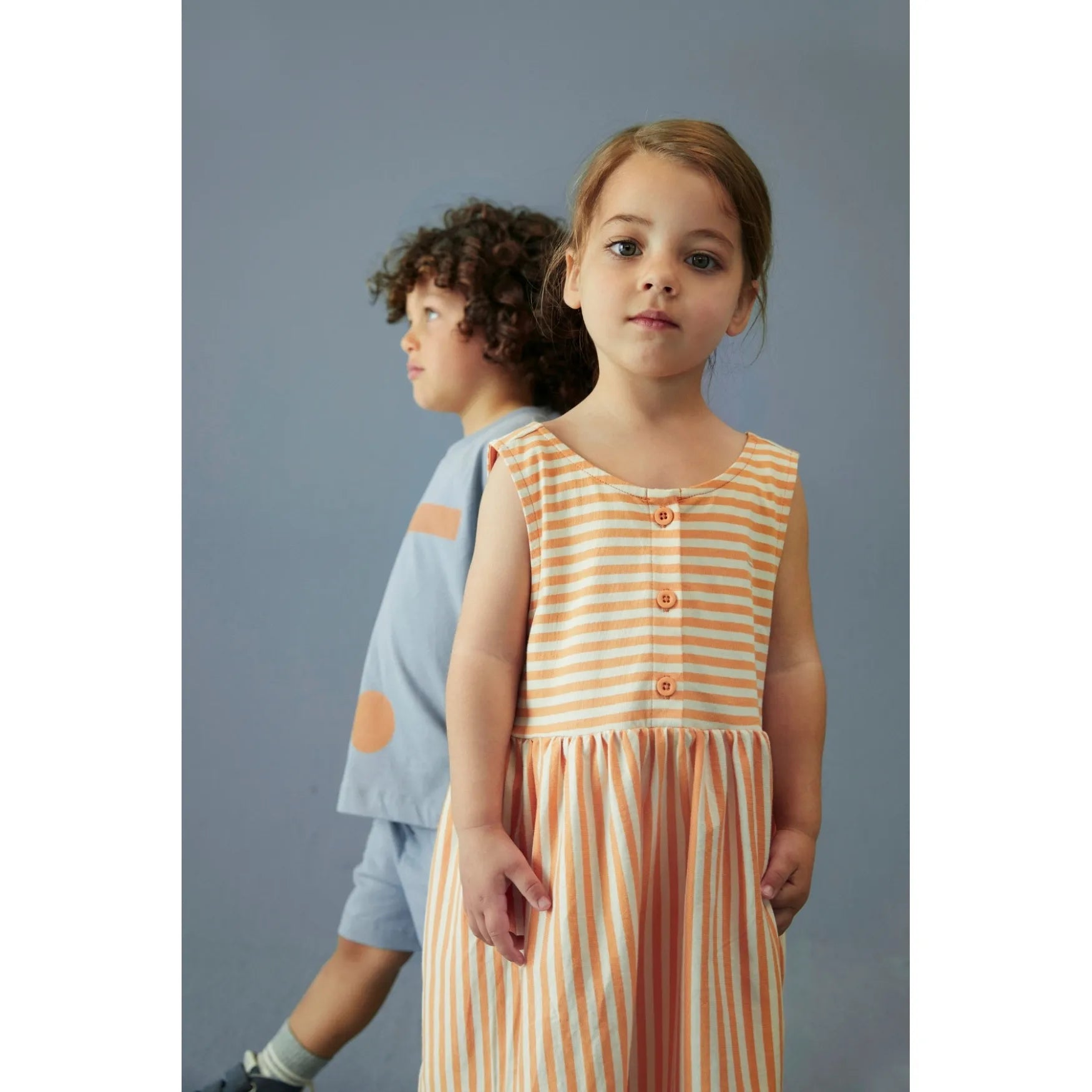 Gray Label - Kleid "Sleeveless Dress GOTS" | melon - cream