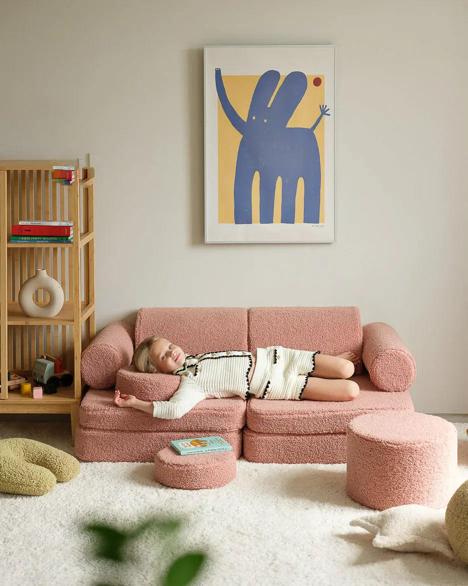 Wigiwama - Sitzpuff "Pouffe" | guava-pink-pouffe