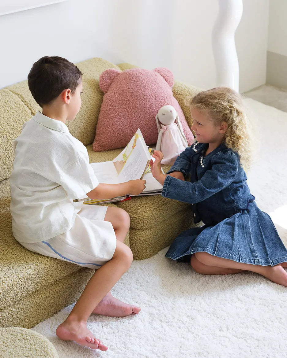 Wigiwama - Kissen "Cushion" | guava-pink-bear-cushion