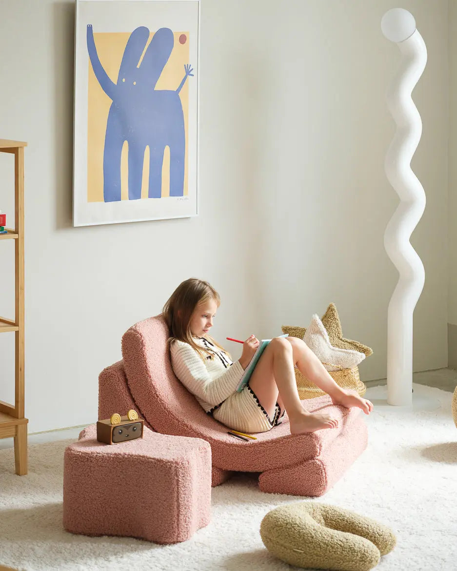 Wigiwama - Sitzpuff "Pouffe" | guava-pink-cloud-pouffe